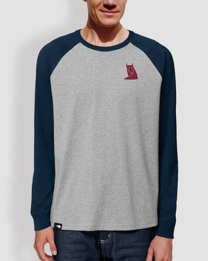 Heather Grey/Navy (Navy)