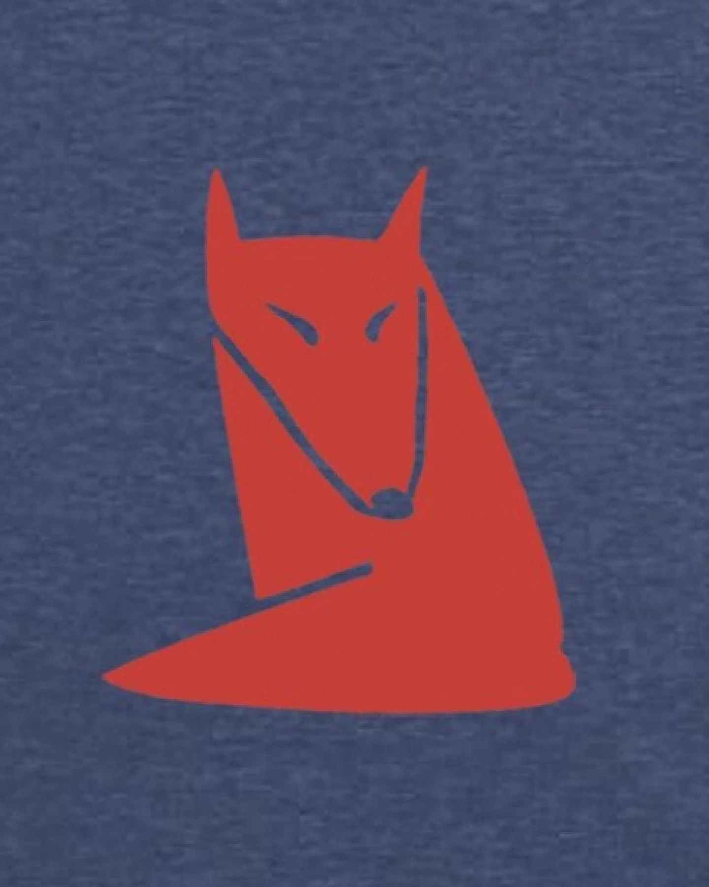 little kiwi Unisex T-Shirt, "Fuchs", Blau - Dark Heather Indigo – Ansicht 2
