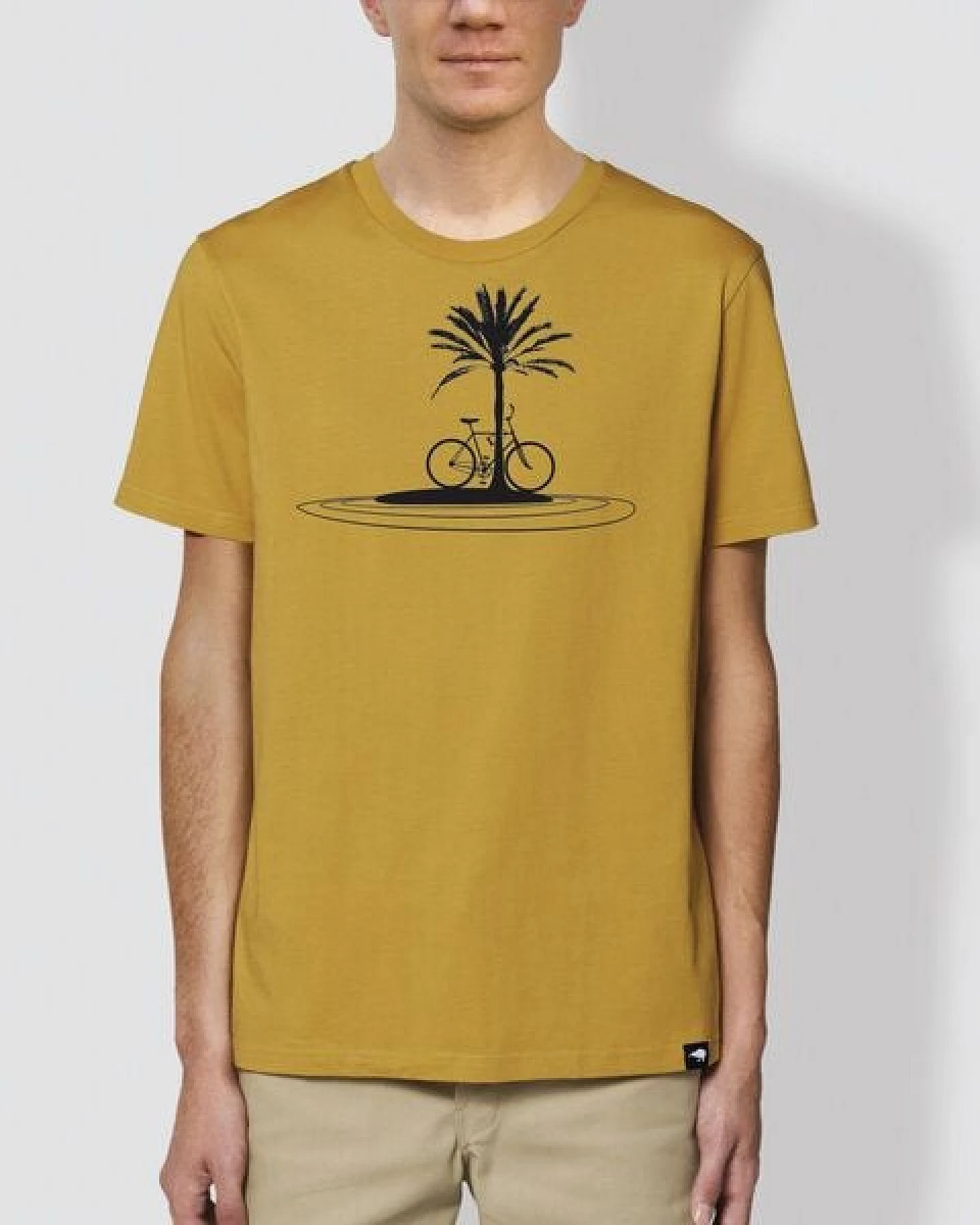 little kiwi Unisex T-Shirt, "Inselrad", Ocker – Ansicht 2