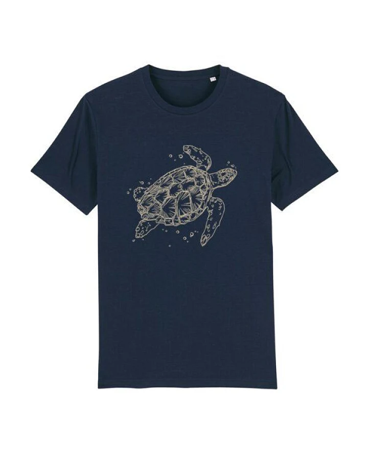 roots of compassion Schildkröte T-Shirt bio & fair & vegan - gerader Schnitt - Tierliebe, Tiere