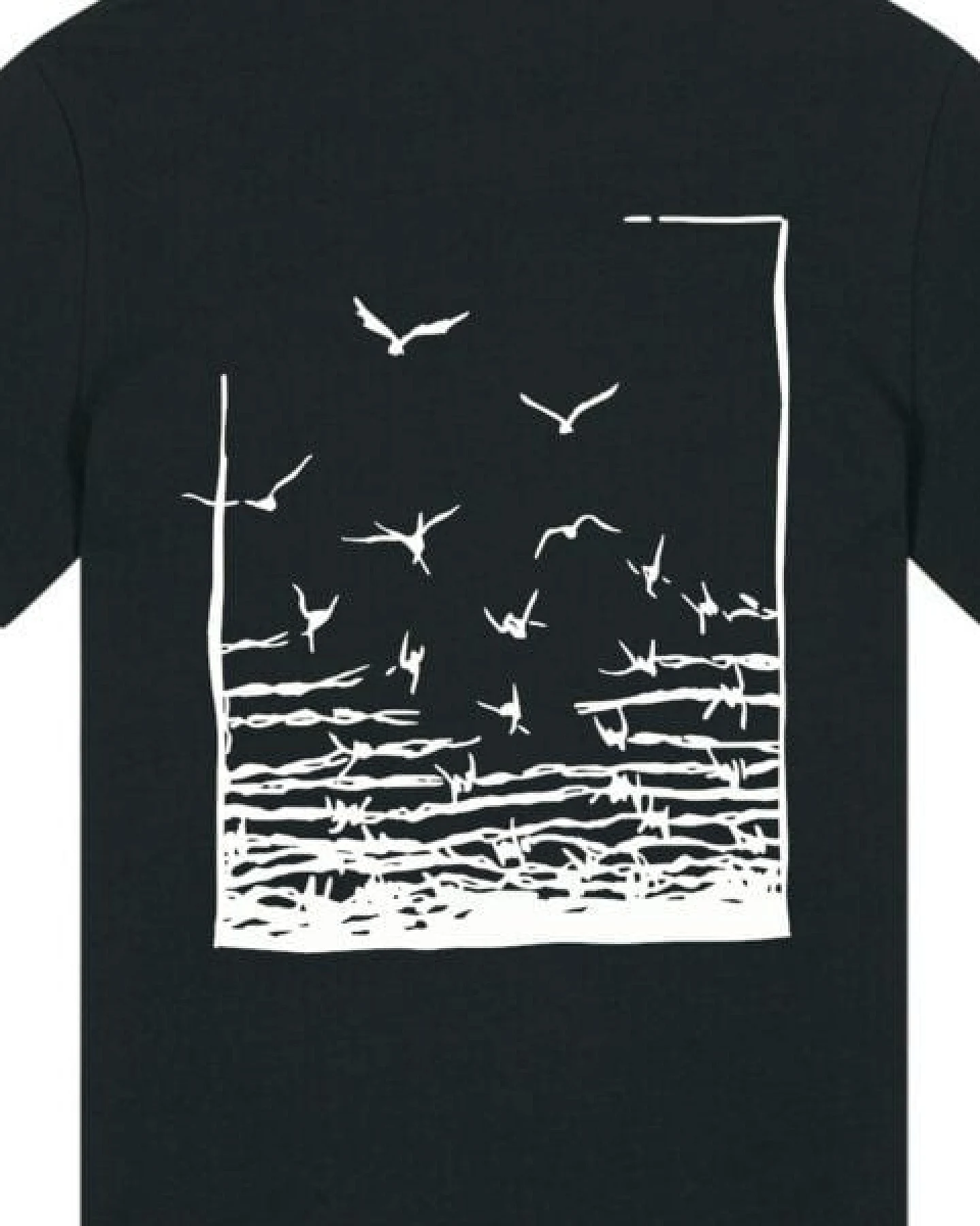 roots of compassion T-Shirt "Freedom" Vögel Backprint - gerader Schnitt - Freiheit, Frieden, Tiere – Ansicht 2