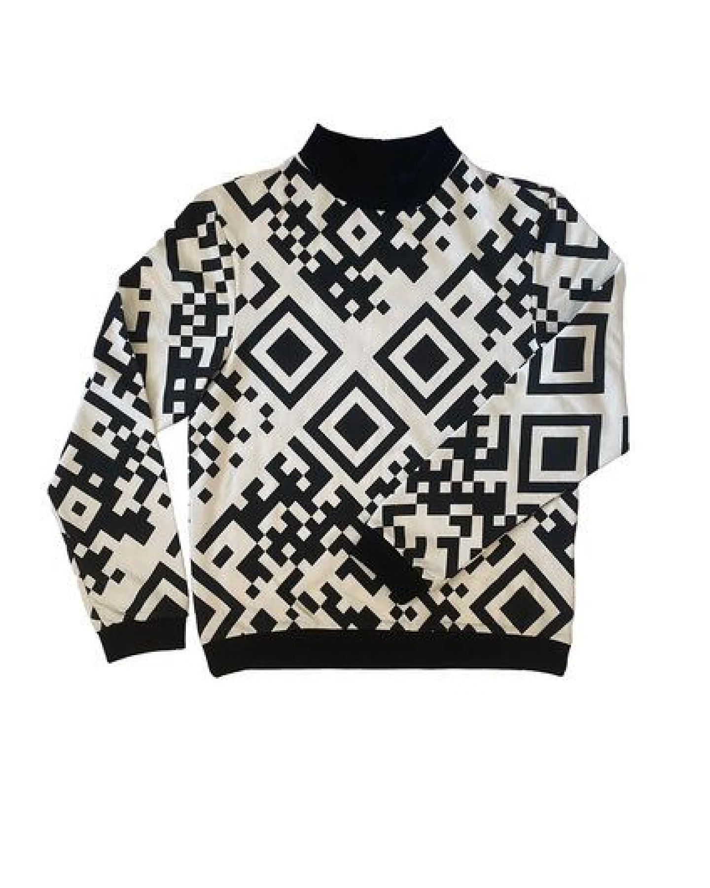 Sophia Schneider-Esleben Unisex Pullover, Jesse QR- Sweatshirt aus Bio-Baumwolle – Ansicht 2