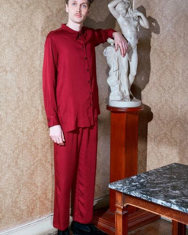 Sophia Schneider-Esleben Unisex Shirt Lui - Unisex Hemd Damenhemd und Herrenhemd aus Bambus Viscose
