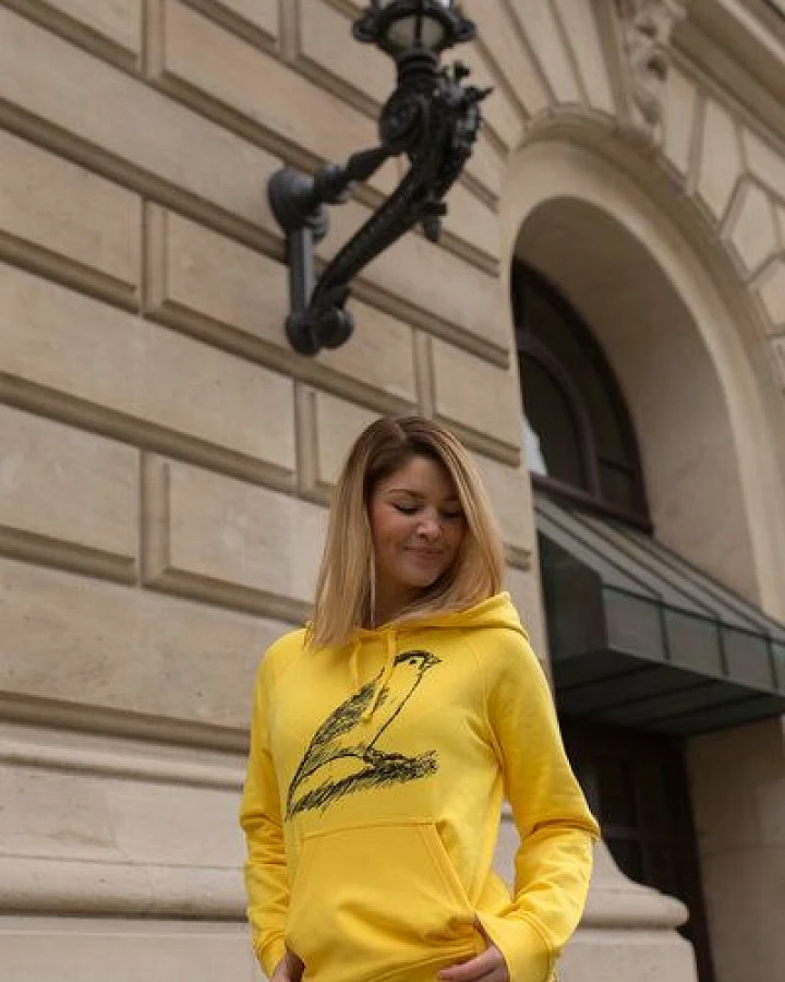 ilovemixtapes Fair gehandelter Bio Frauen Hoodie "Spatz" vegan, organic & fair