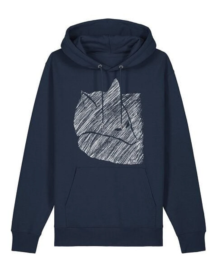ilovemixtapes Fuchs 2.0 Bio Hoodie Navy – Nachhaltiger Unisex Hoodie aus 100 % Bio-Baumwolle