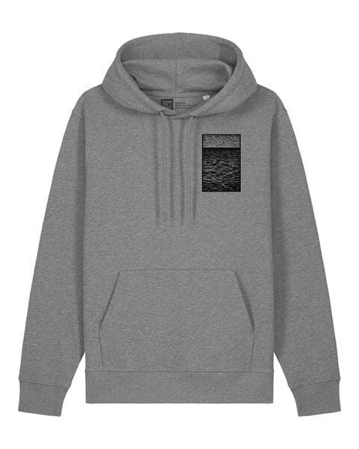 ilovemixtapes Unisex Bio Hoodie „Ocean Lines“ – Fair Wear, Ozean-Motiv, nachhaltig hergestellt
