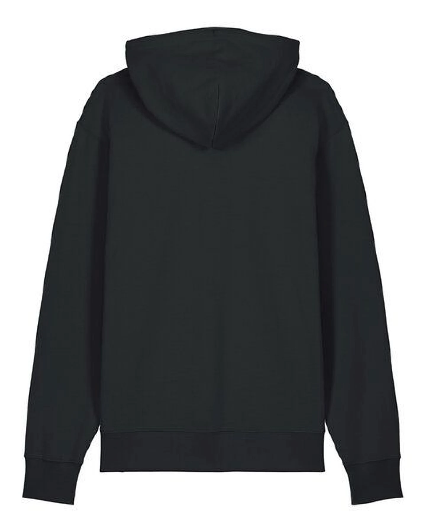 ilovemixtapes Unisex Hoodie „Bergpanorama“ – Bio-Baumwolle, Fair Wear, Schwarz & Heritage Brown – Ansicht 3