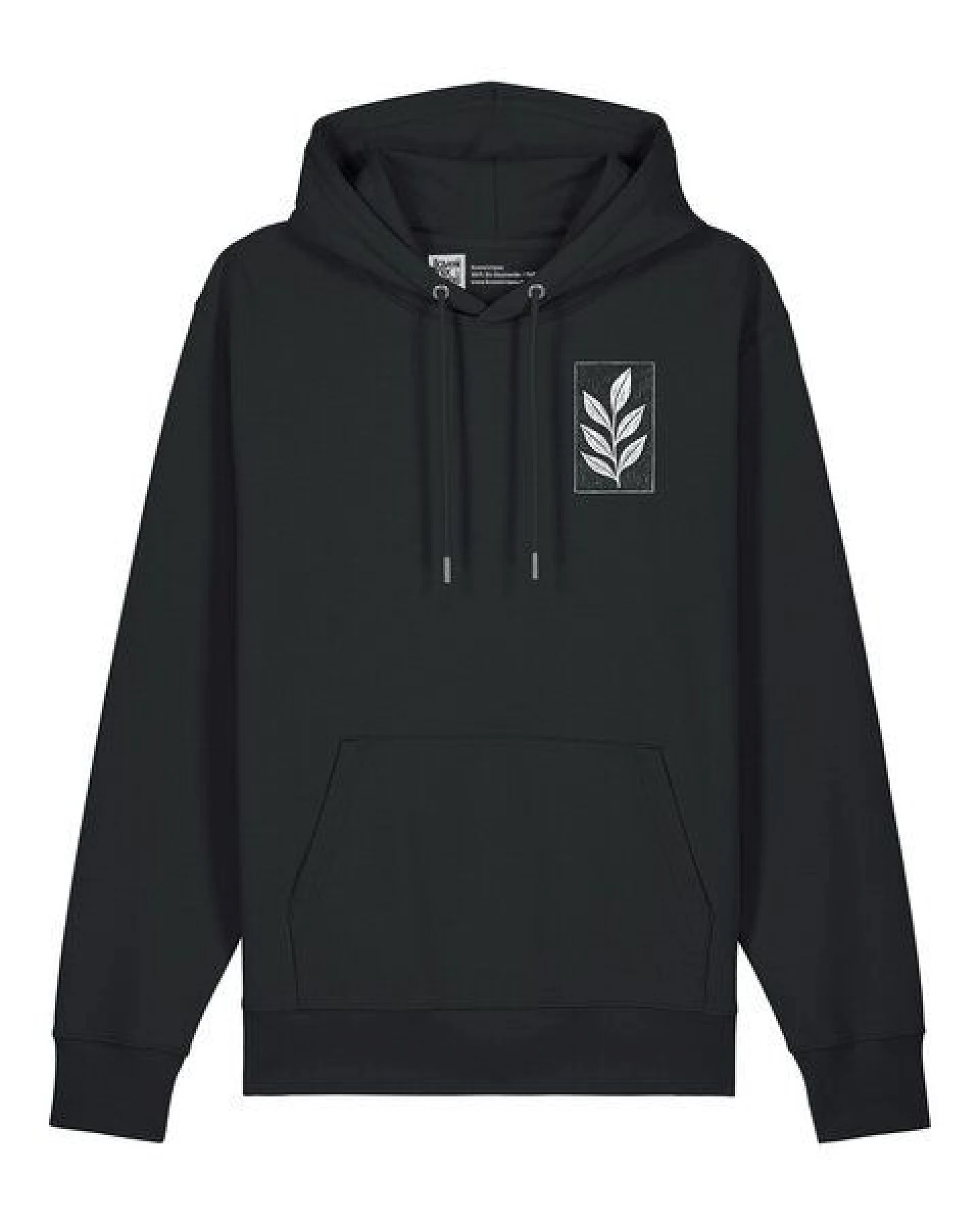 ilovemixtapes Unisex Hoodie „Der Zweig“ – Bio-Baumwolle, Fair Wear, Schwarz & Heritage Brown – Ansicht 2