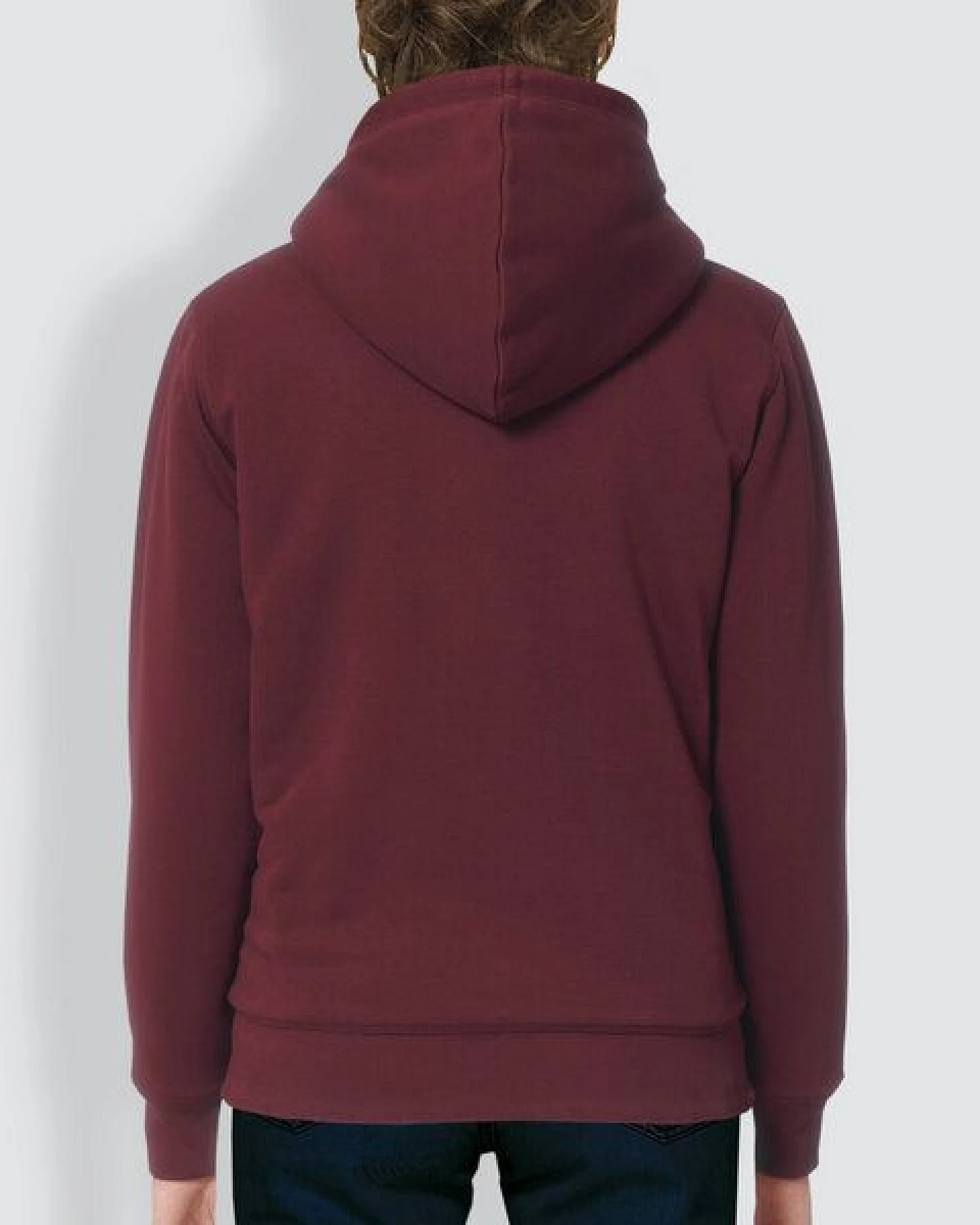 little kiwi Damen Hoodie, "Eingerahmt", Navy, Burgundy – Ansicht 3