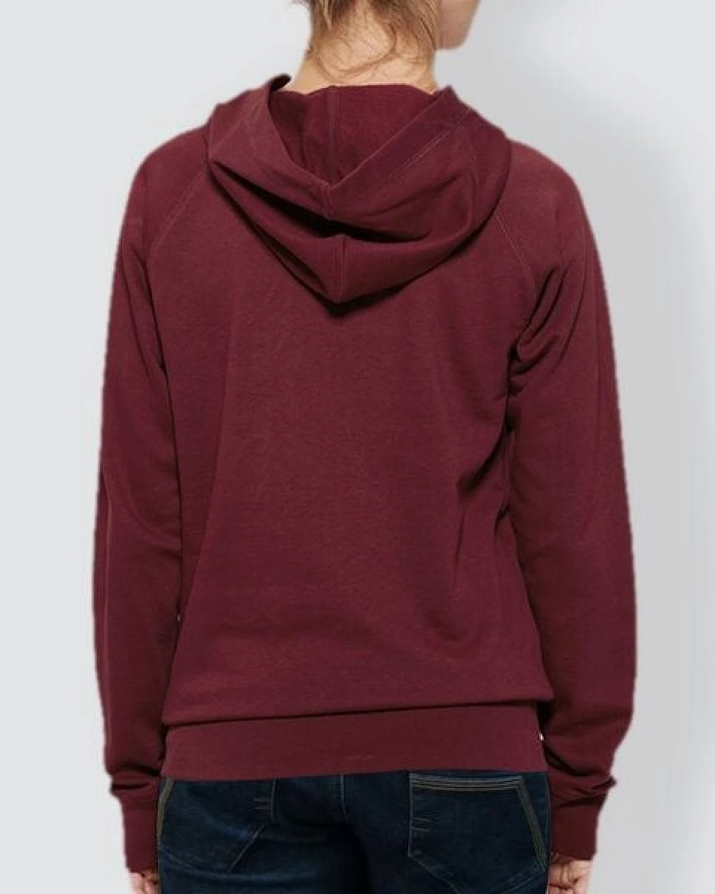 little kiwi Damen Hoodie, "Kleiner Kiwi", Burgundy – Ansicht 3