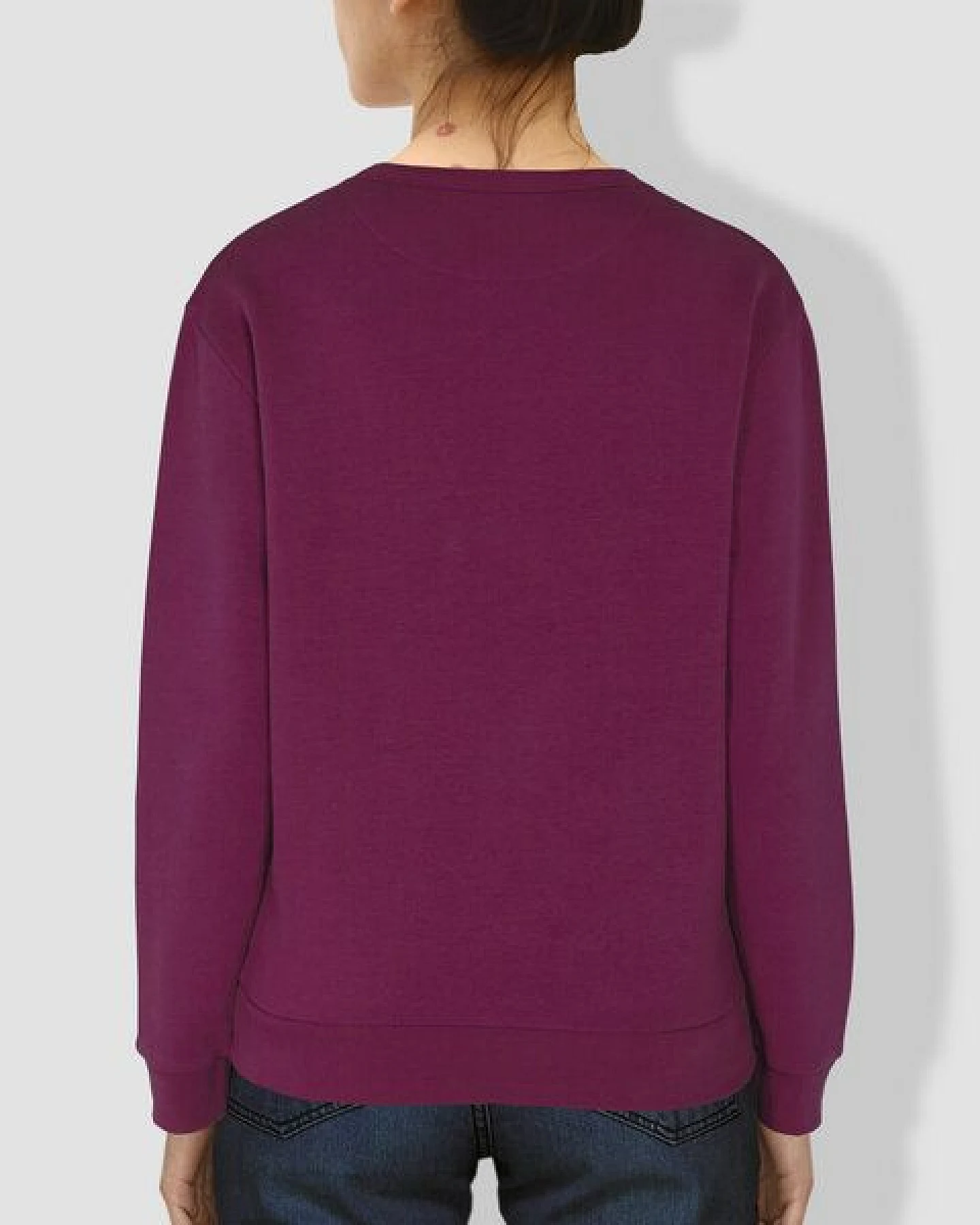 little kiwi Damen Sweater, "Kiwi verkehrt", Purple LED – Ansicht 2