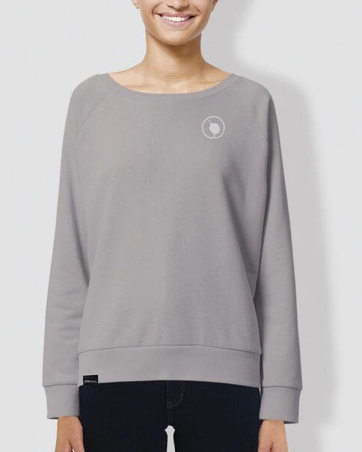 little kiwi Damen Sweater, "Kiwi", Lavender/ Lavagrey