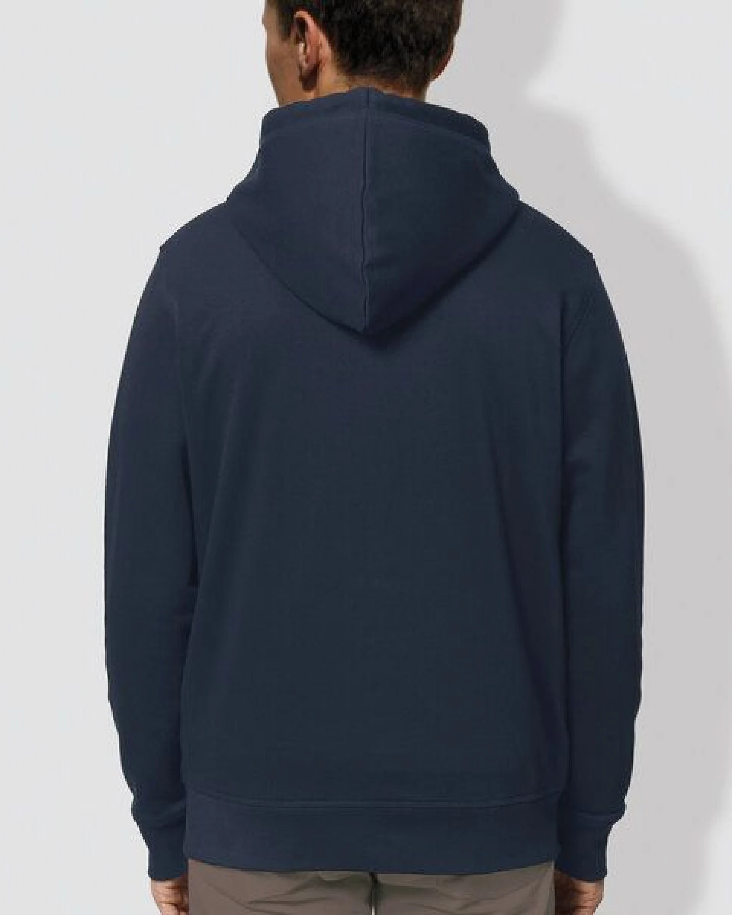 little kiwi Herren Hoodie, "Eingerahmt", Navy, Burgundy – Ansicht 3