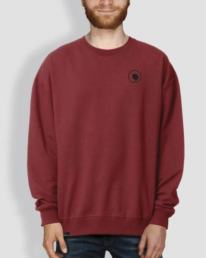 little kiwi Herren Sweater, "Kleiner Kiwi", Red Earth