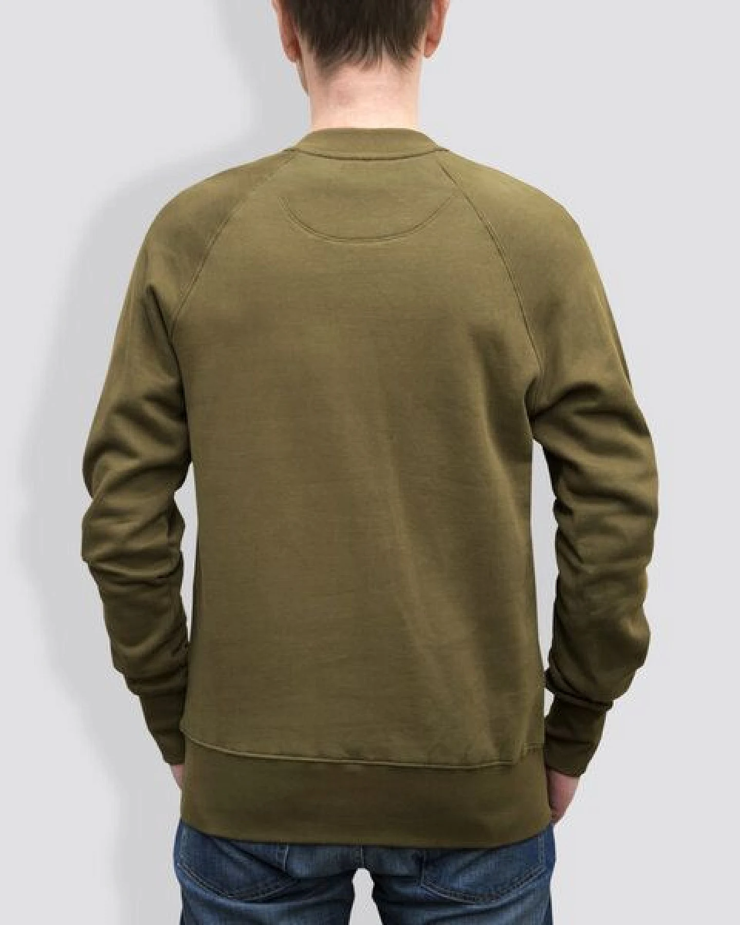 little kiwi Herren Sweater, "Verflechtung", British Khaki – Ansicht 3