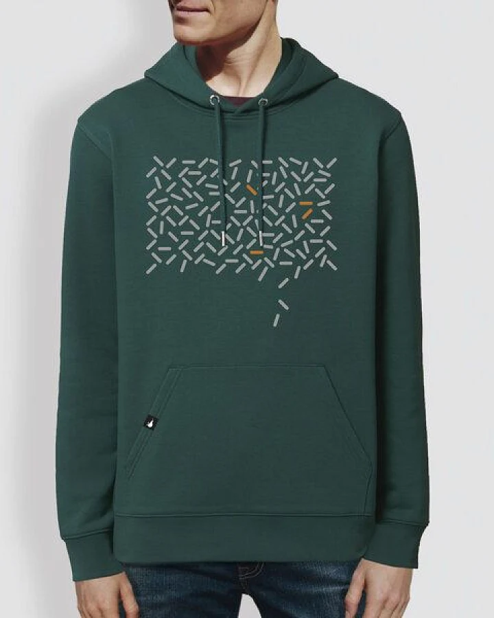 little kiwi Unisex Hoodie, "Bewegung", Glazed Green