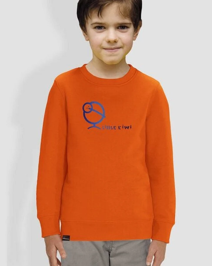 little kiwi Kinder Sweatshirt, "Kiwis Farbenspiel", Orange
