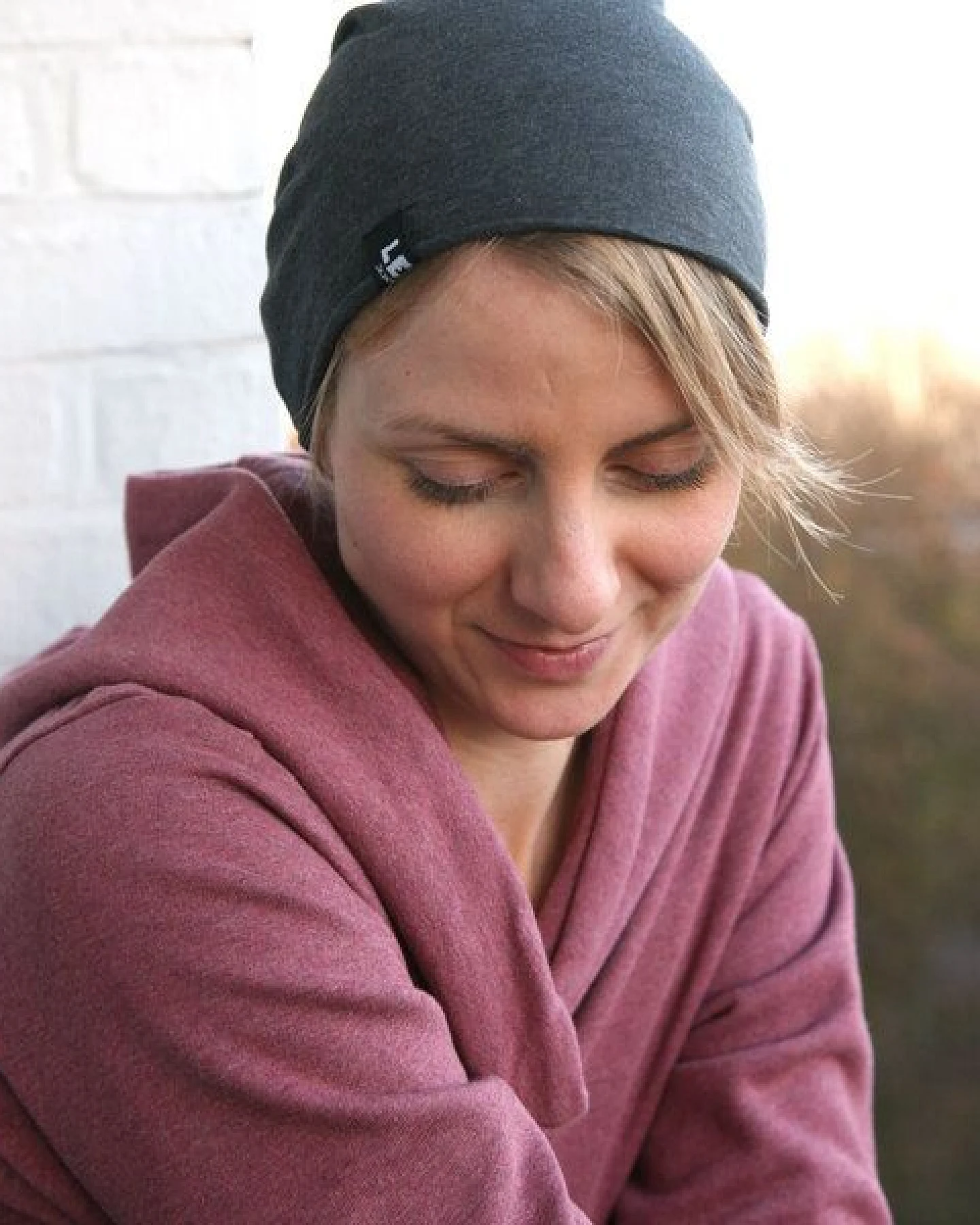 Lena Schokolade Beanie-Mütze - anthrazit meliert – Ansicht 2