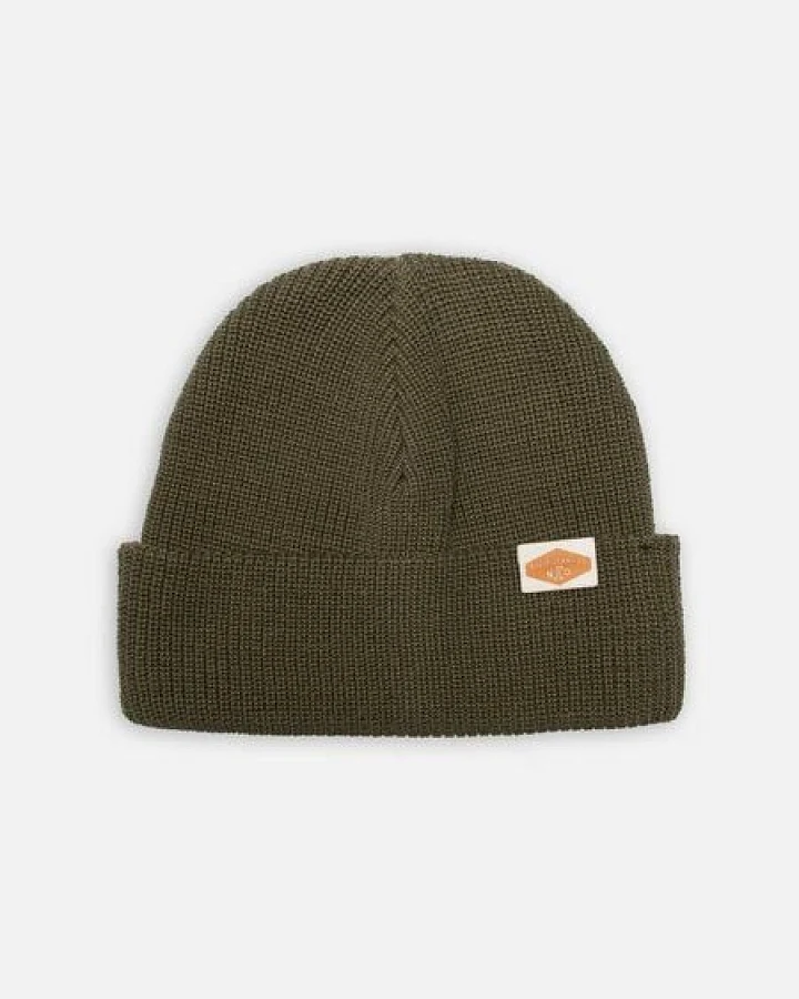 Nudie Jeans Cotton Beanie Ribbed aus Bio-Baumwolle, doppelt umschlagbar, unisex