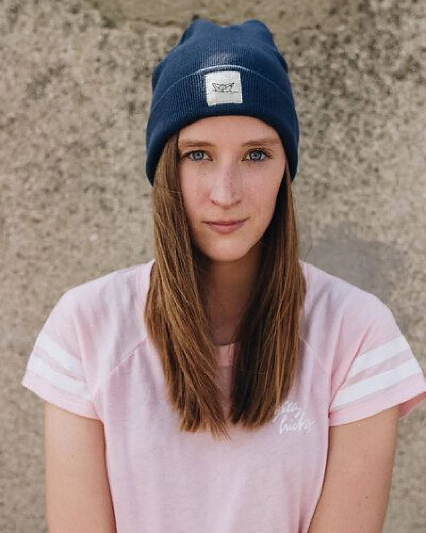 ilovemixtapes Paperboat Beanie Biobaumwolle / Made in EU dark denim – Ansicht 2