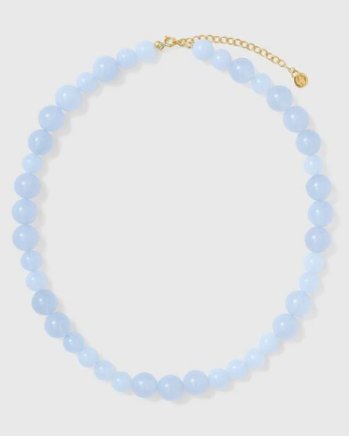 fejn jewelry Kette 'big bead' - Choker mit Halbedelsteinen