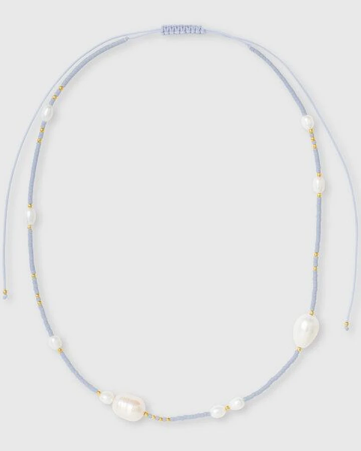fejn jewelry Kette 'miyuki & big pearl' mit Glasperlen & Süßwasserperlen