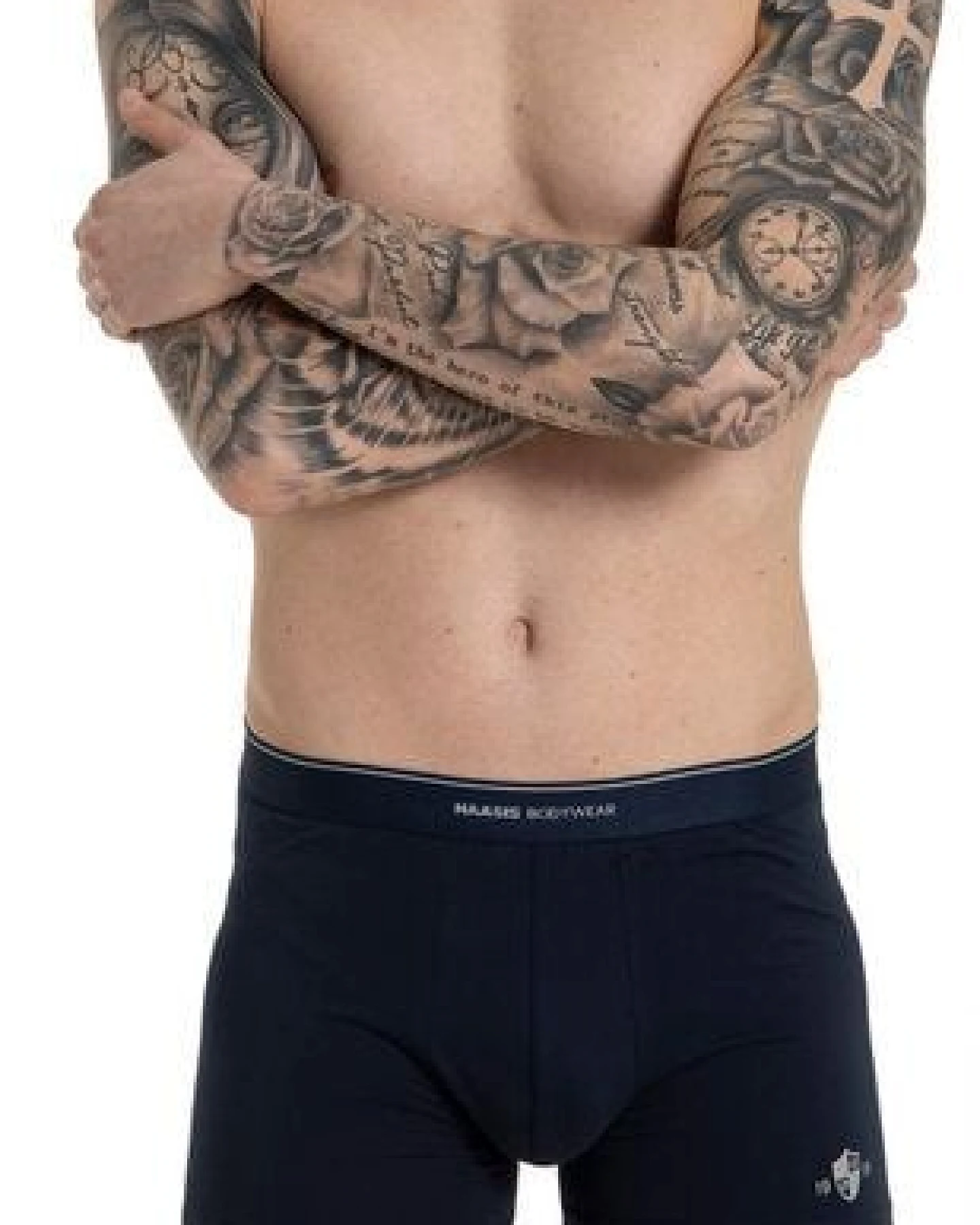Haasis Bodywear Herren Pants 2er Pack ohne Eingriff, Single Jersey,Webgummibund – Ansicht 4