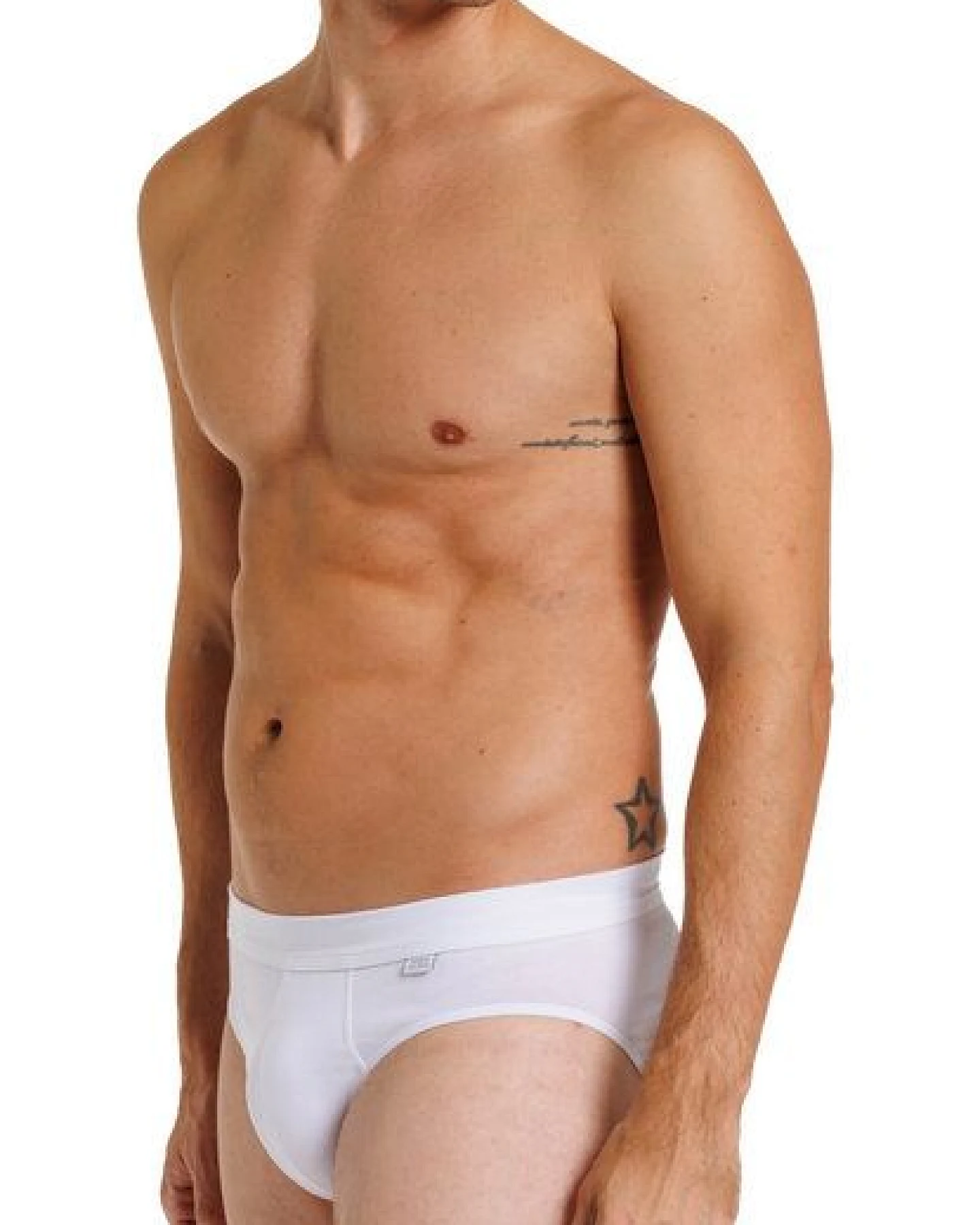 Haasis Bodywear Herren Slip, ohne Eingriff, Weichgummibund, 2er Pack, GOTS zertifiziert – Ansicht 3