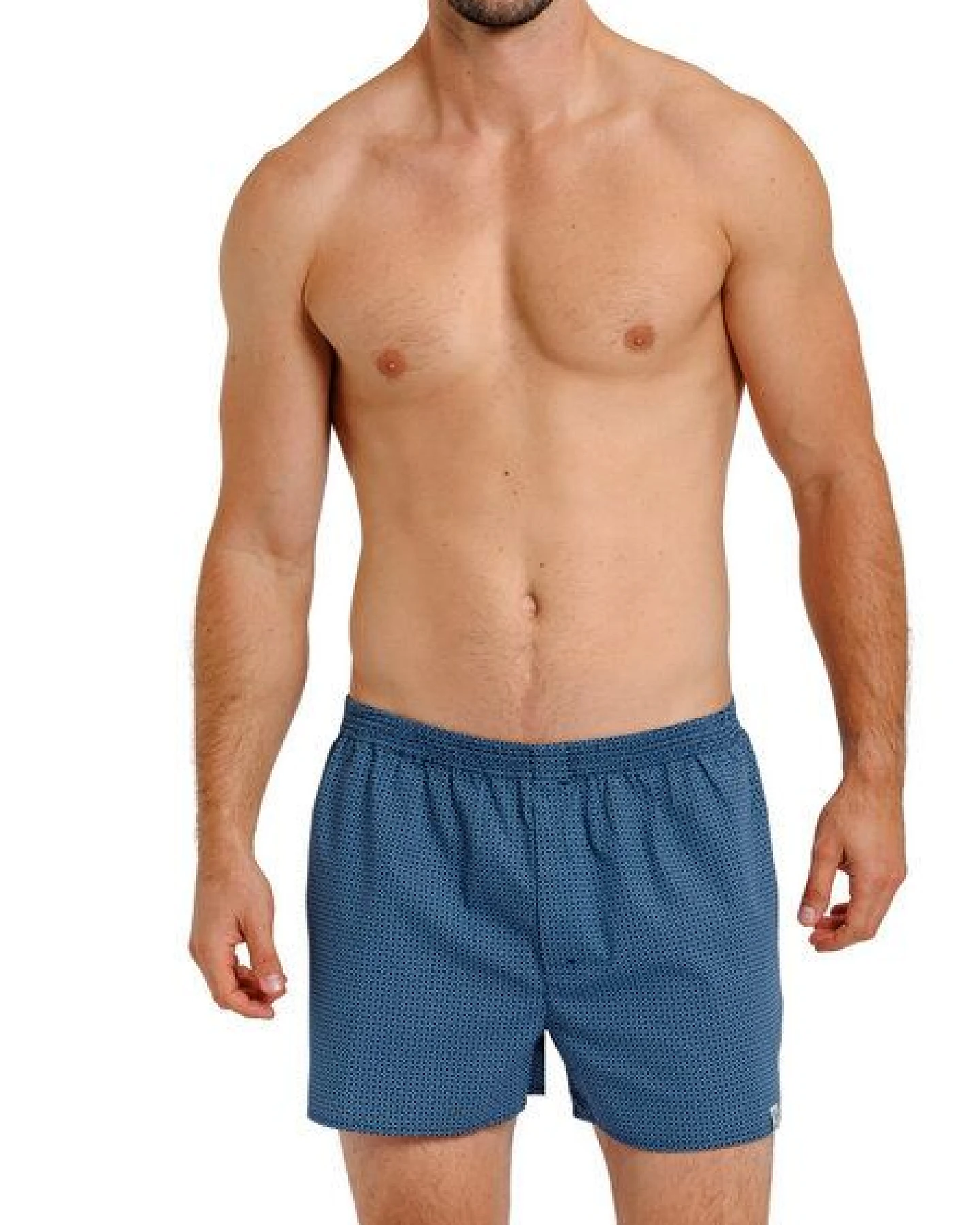 Haasis Bodywear Herren Web-Boxer Print, verdeckte Knopfleiste, 2er Pack – Ansicht 3