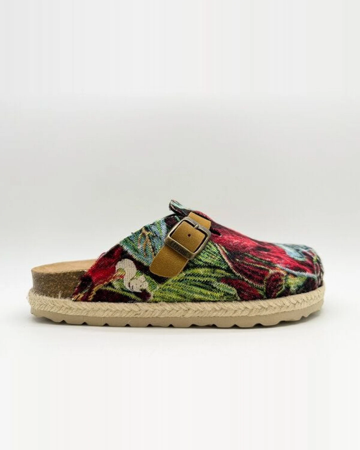 Vegane thies ® Rec Jungle Clogs aus rec. PES mit Dschungelmotiv – Ansicht 2