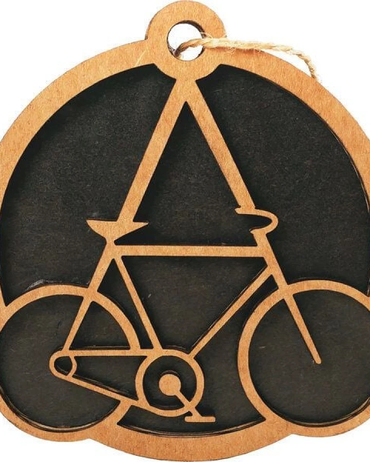 roots of compassion Upcycling-Baumschmuck "Bike Anarchy"