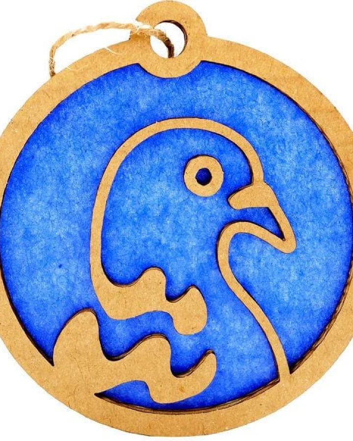 roots of compassion Upcycling-Baumschmuck "Taube"
