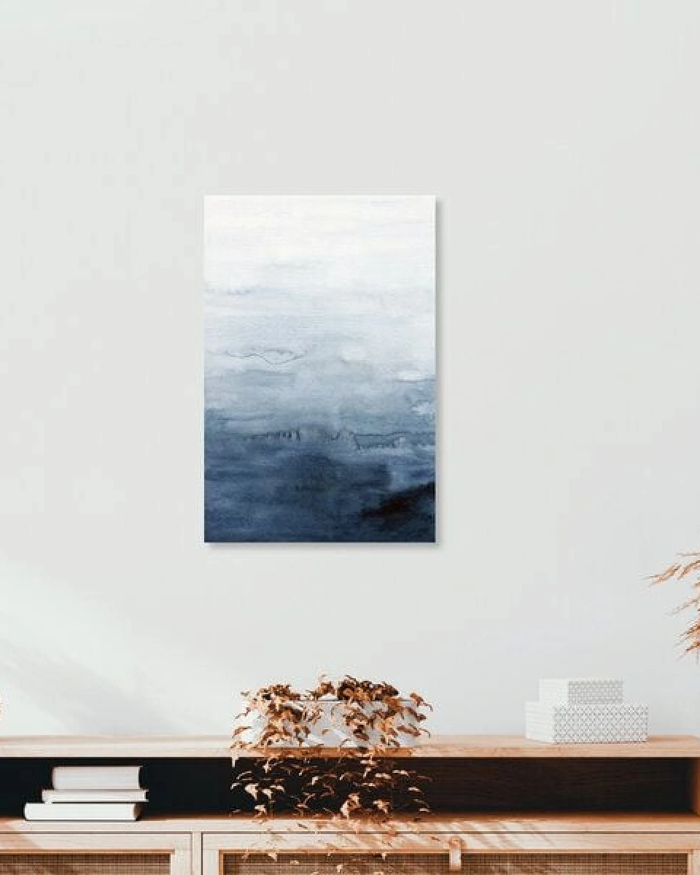 Photocircle Poster / Leinwandbild - Indigo Abstract Painting – Ansicht 3