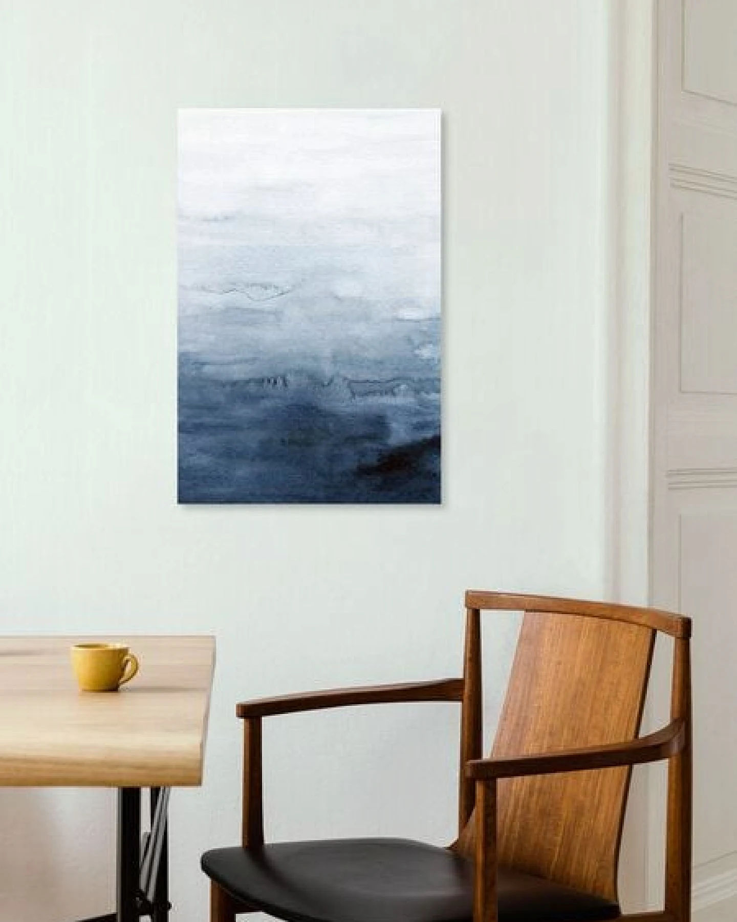 Photocircle Poster / Leinwandbild - Indigo Abstract Painting – Ansicht 4