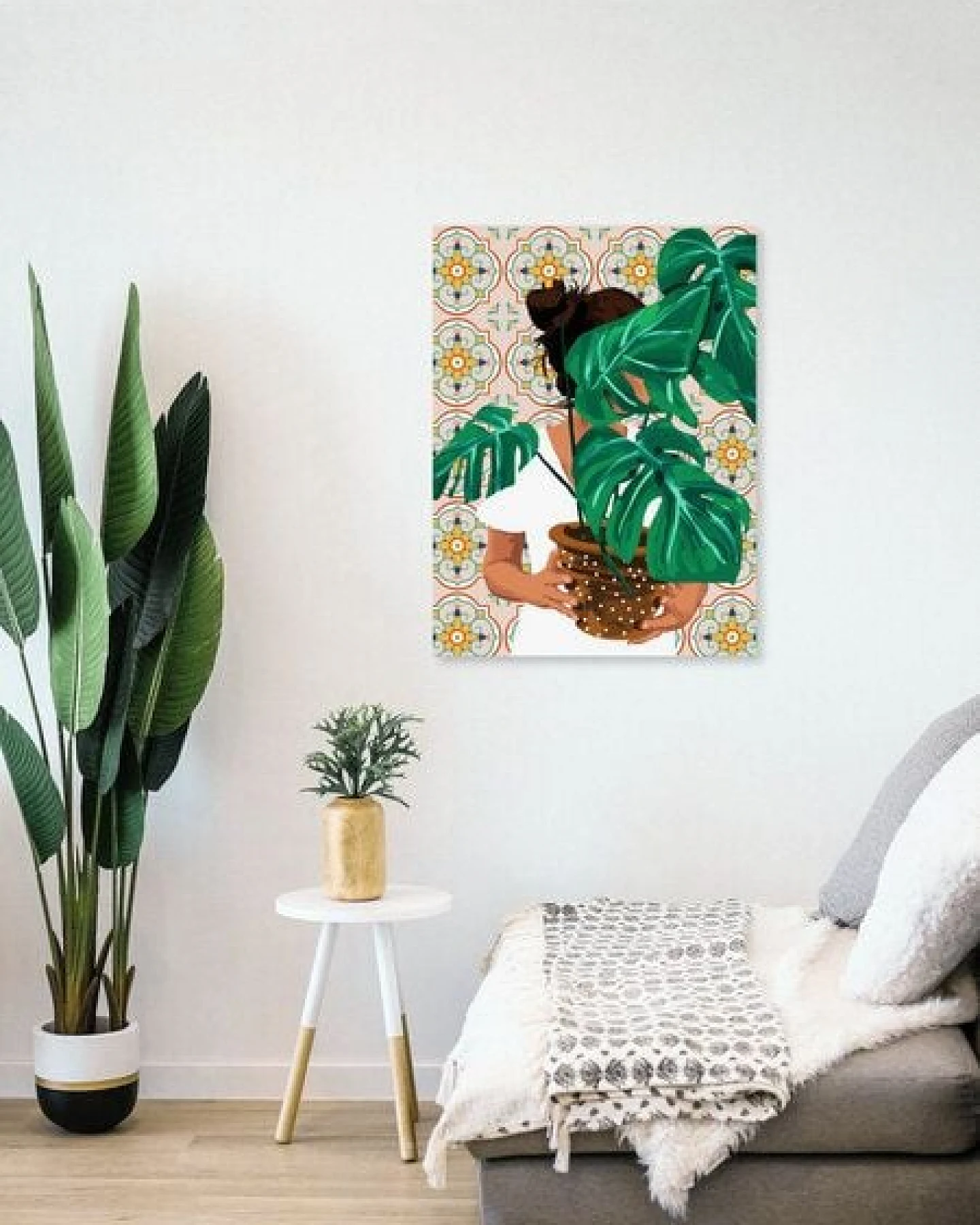 Photocircle Poster / Leinwandbild - Monstera Plant Lady – Ansicht 4