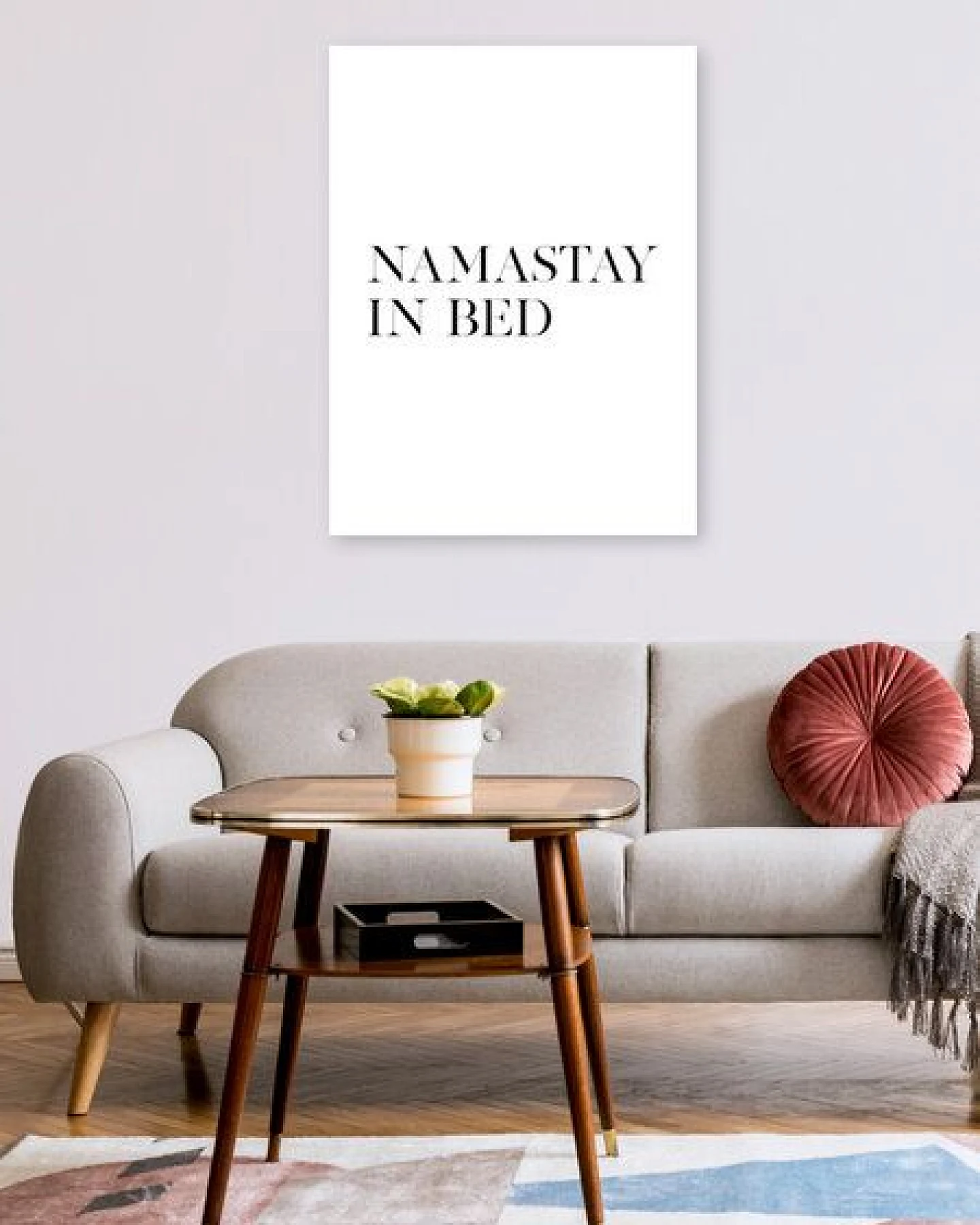 Photocircle Poster / Leinwandbild - Namastay in Bed – Ansicht 2