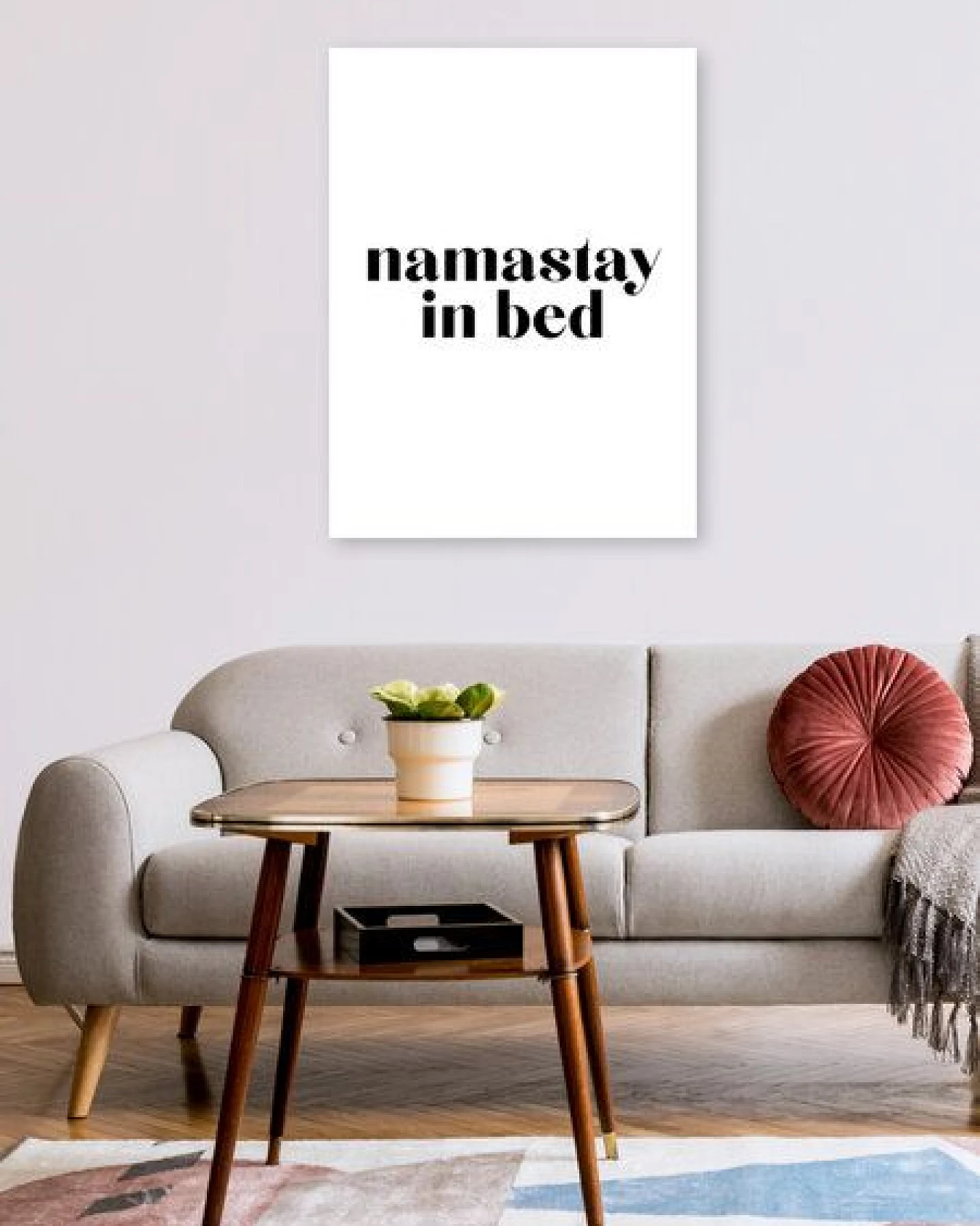 Photocircle Poster / Leinwandbild - Namastay in Bed – Ansicht 2