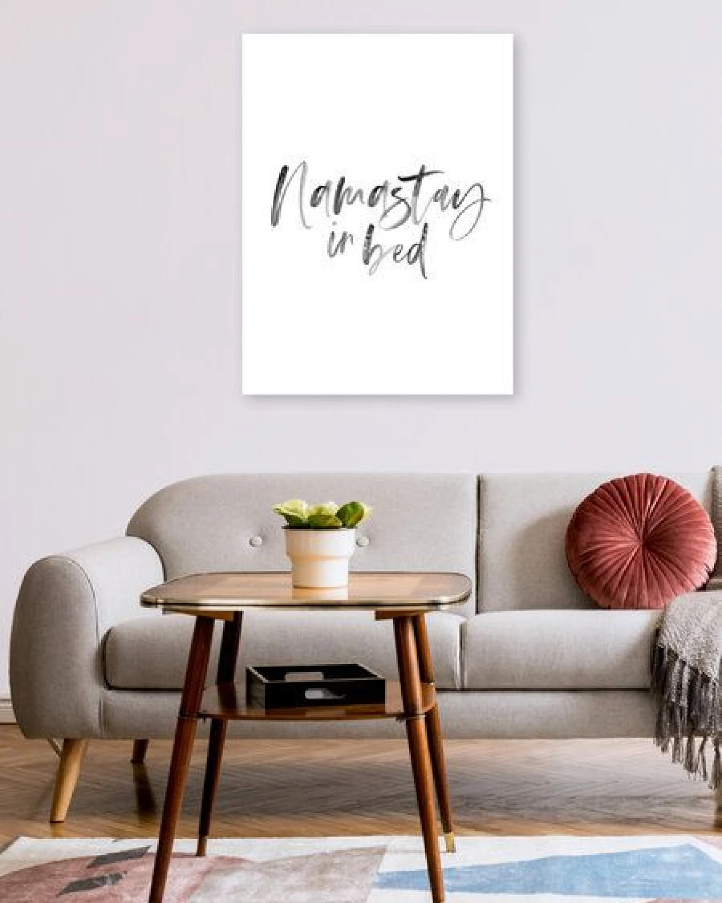 Photocircle Poster / Leinwandbild - Namastay in Bed No3 – Ansicht 2
