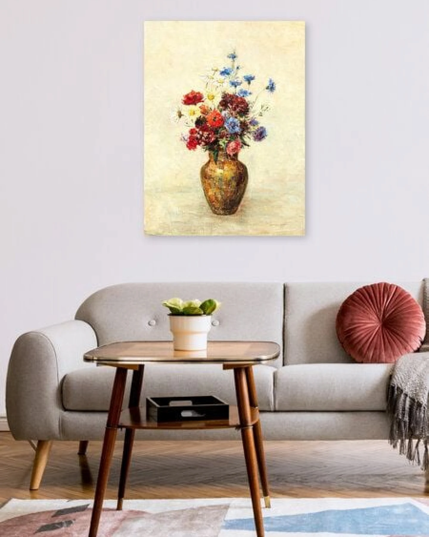 Photocircle Poster / Leinwandbild - Odilon Redon - Blumen in einer Vase – Ansicht 2