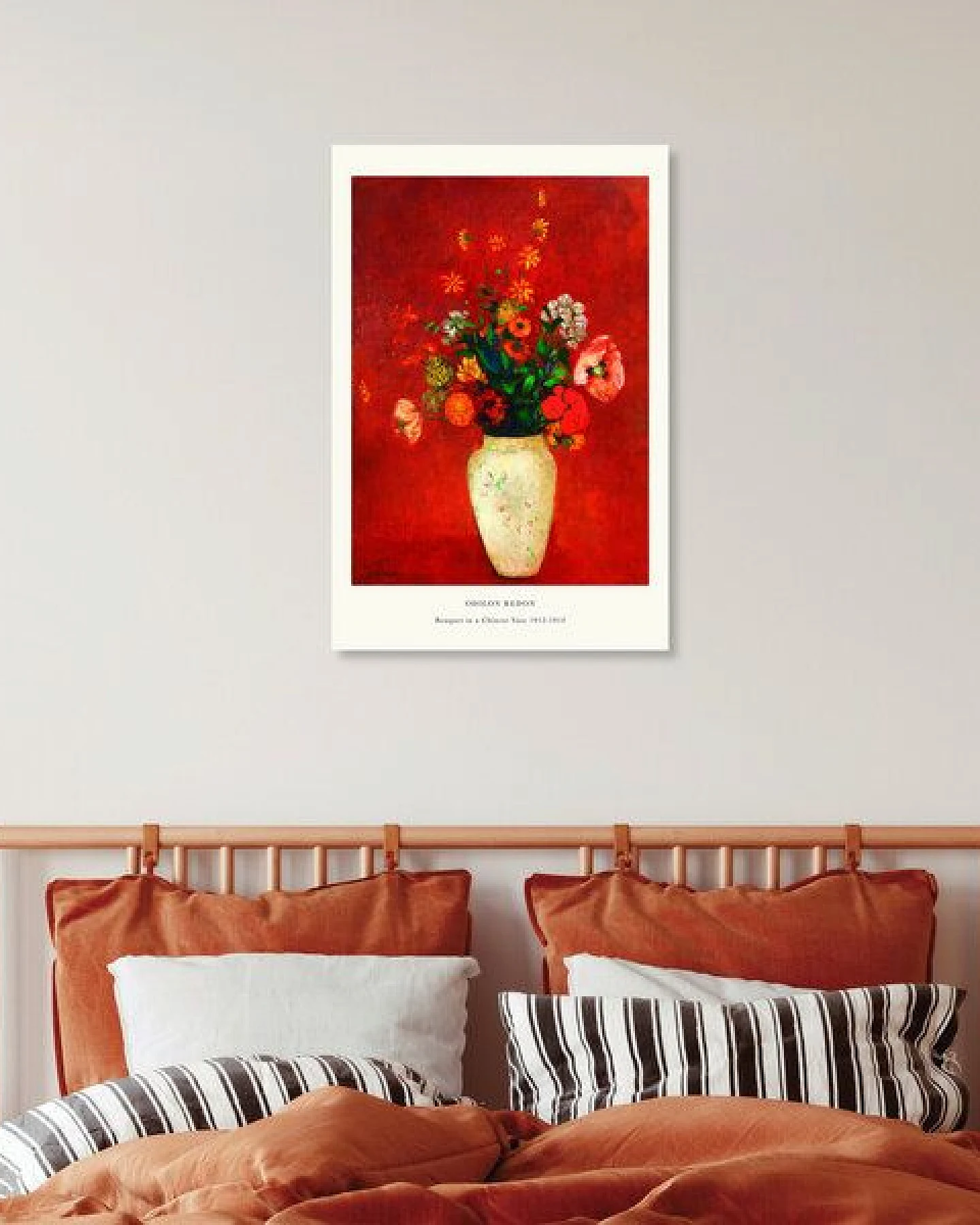Photocircle Poster / Leinwandbild - Odilon Redon Ausstellungsposter - Blumenbouquet in Chinesischer Vase – Ansicht 4