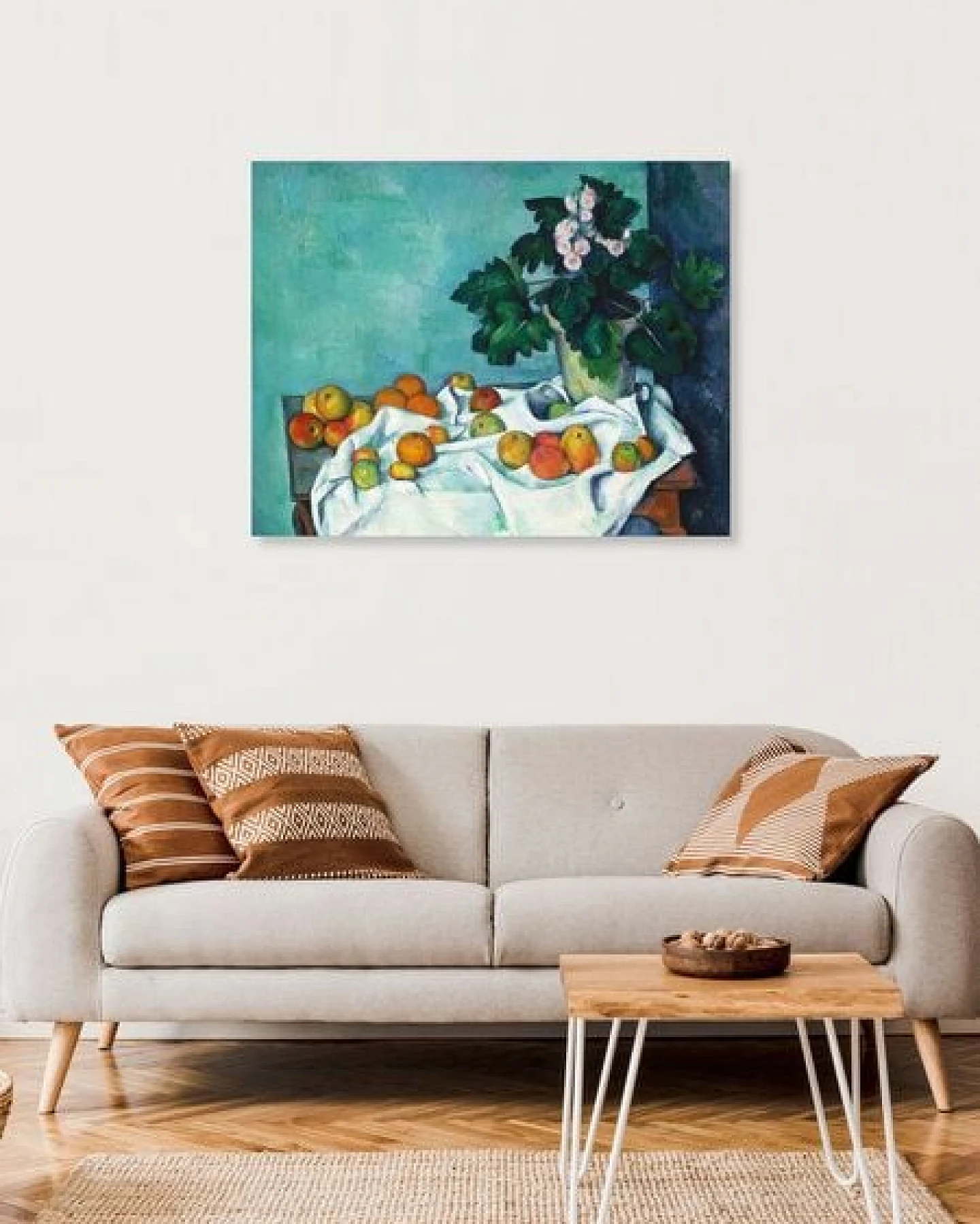Photocircle Poster / Leinwandbild - Paul Cézanne: Stillleben mit Äpfeln und einem Topf Primeln – Ansicht 4