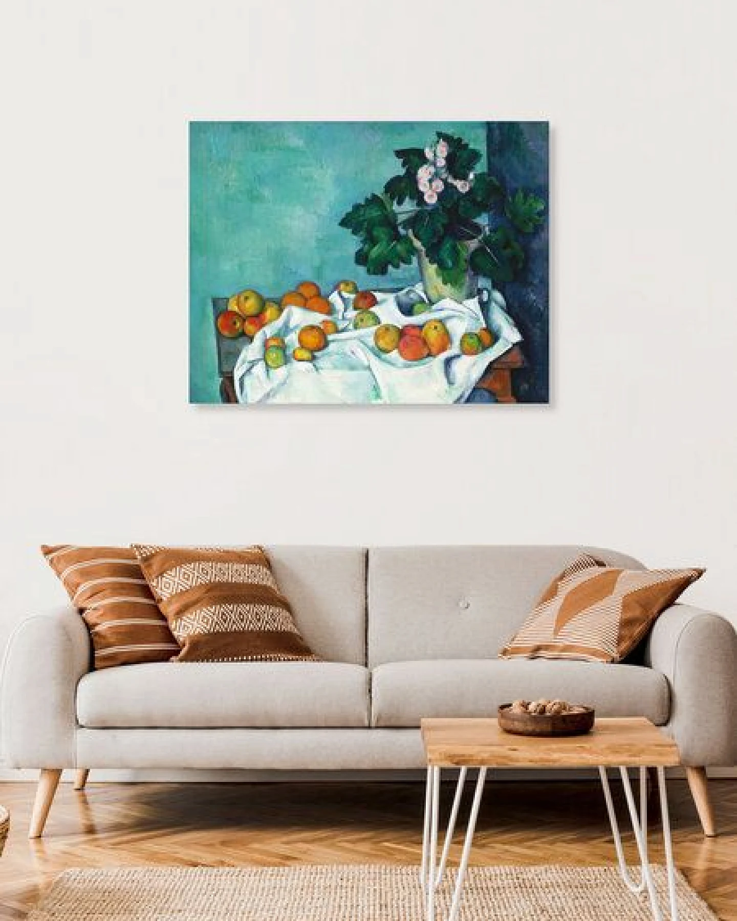 Photocircle Poster / Leinwandbild - Paul Cézanne: Stillleben mit Äpfeln und einem Topf Primeln – Ansicht 4