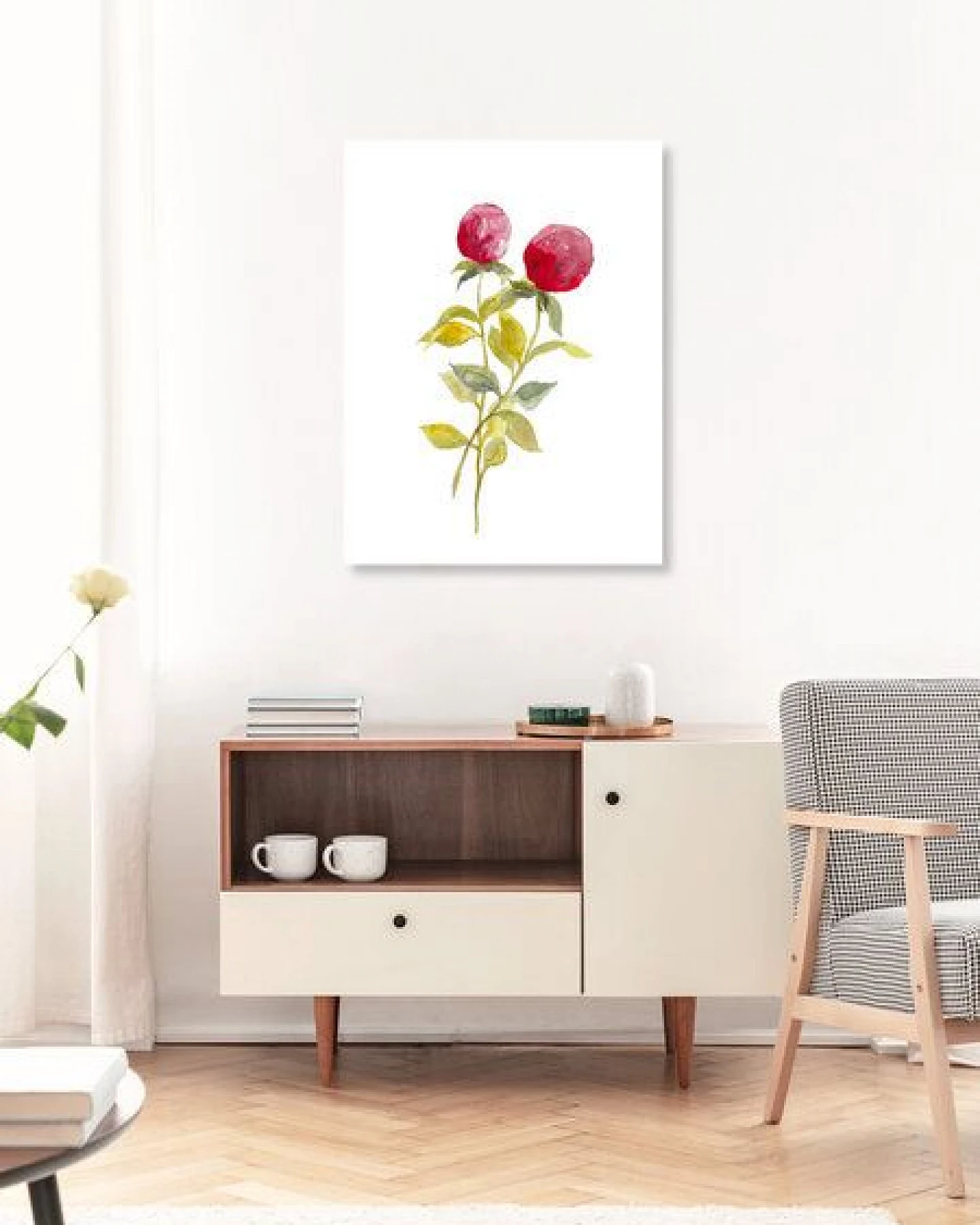 Photocircle Poster / Leinwandbild - Pinke Beeren – Ansicht 2