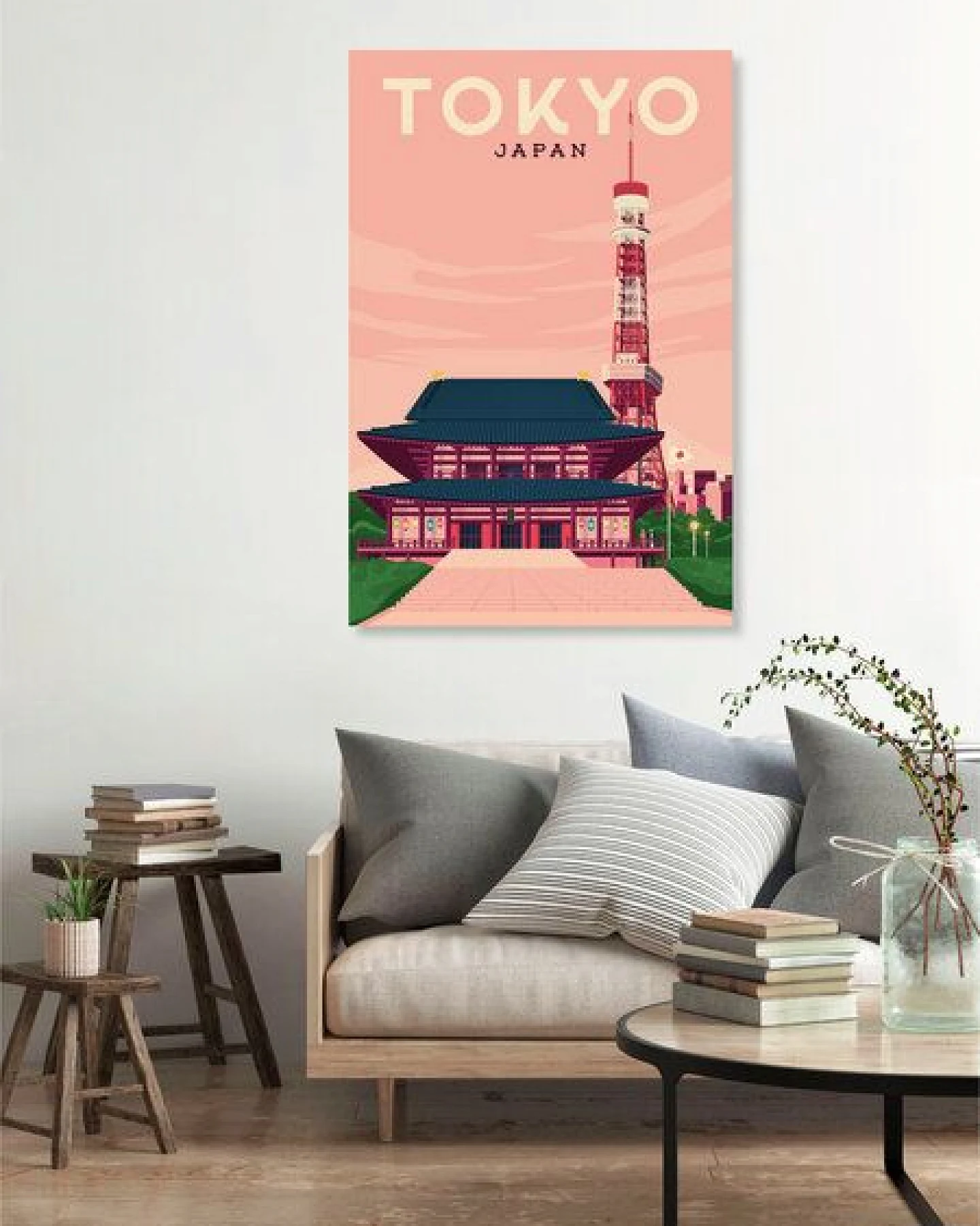 Photocircle Poster / Leinwandbild - Tokyo Vintage Travel Wandbild – Ansicht 2
