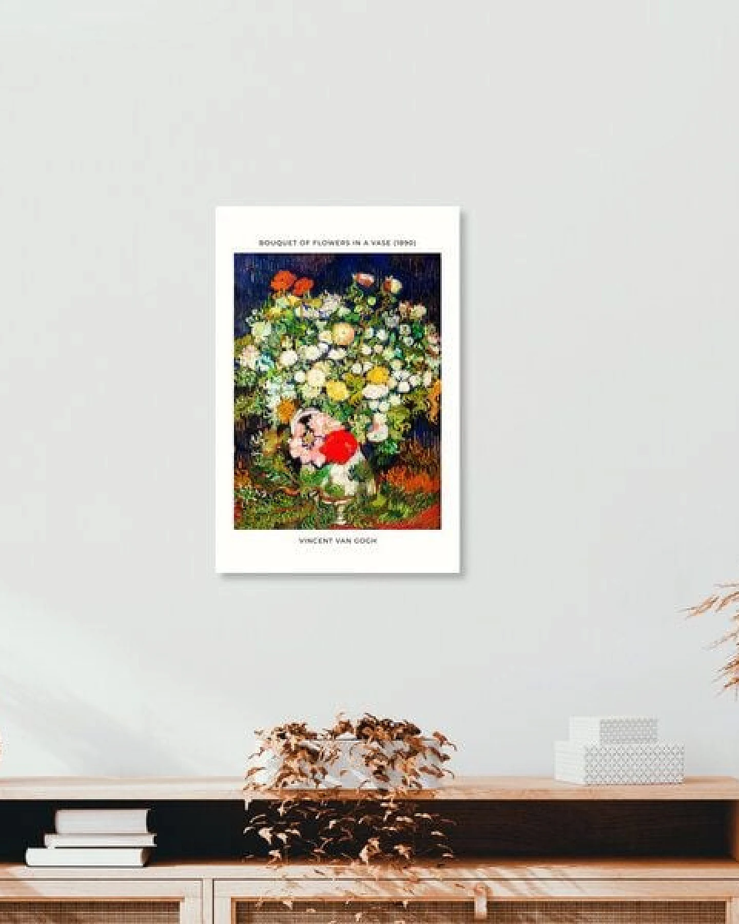 Photocircle Poster / Leinwandbild - Vincent Van Gogh: Blumenstrauß in einer Vase - Ausstellungsposter – Ansicht 3
