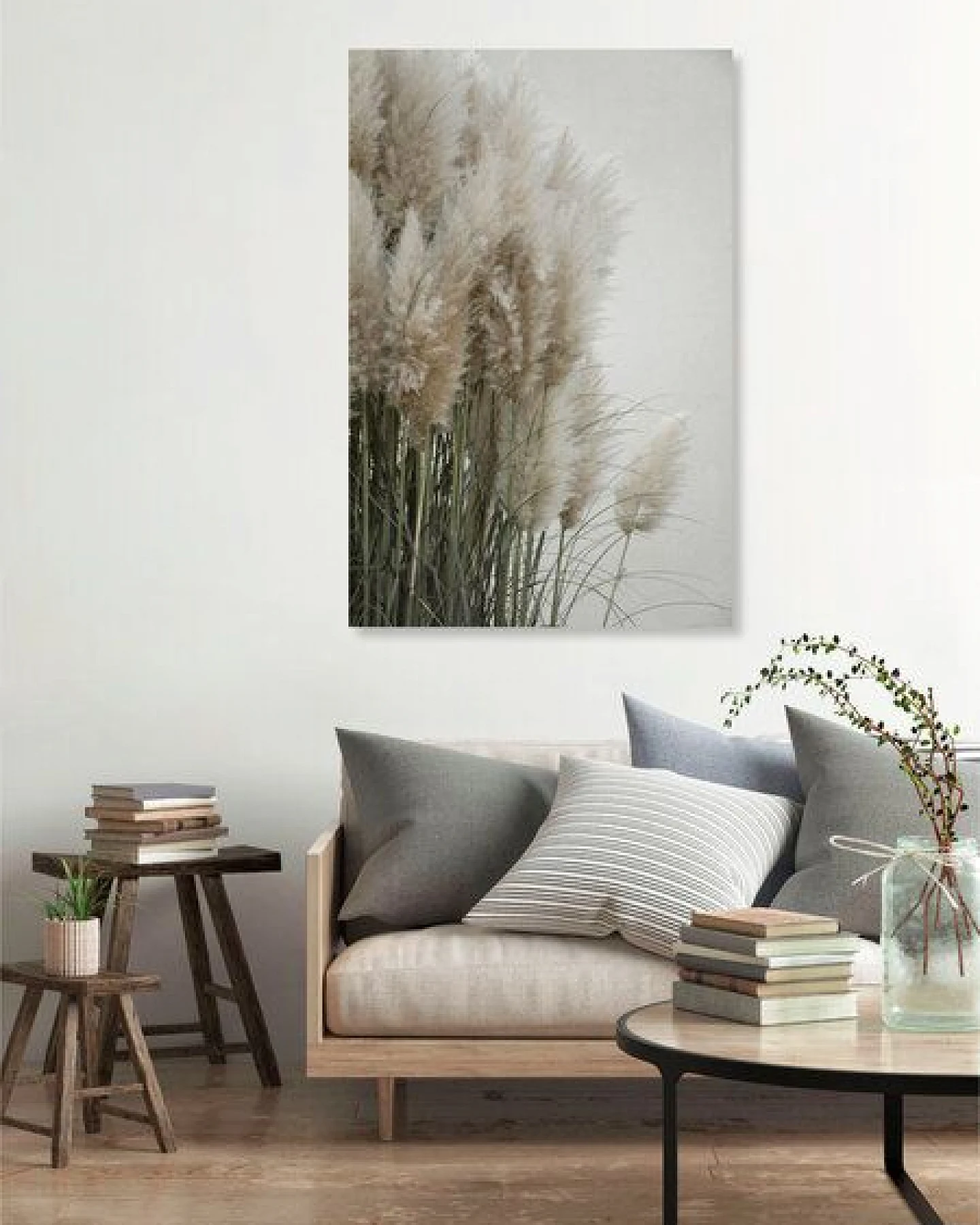 Photocircle Poster / Leinwandbild - pampas grass cloudy HEAVEN – Ansicht 2