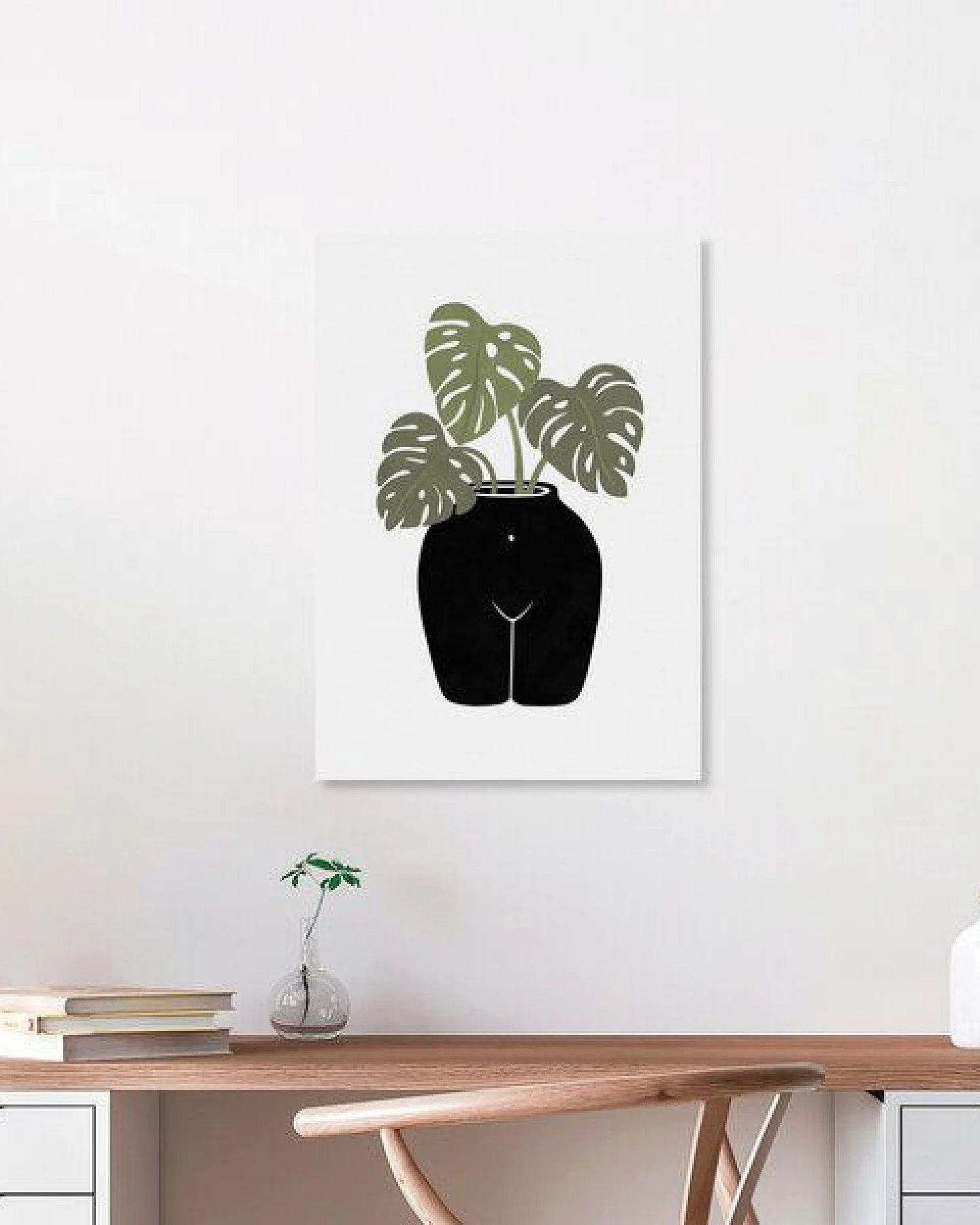 Photocircle Wandbild / Kunstdruck / Poster / Leinwand - Body-tanical Vase – Ansicht 2