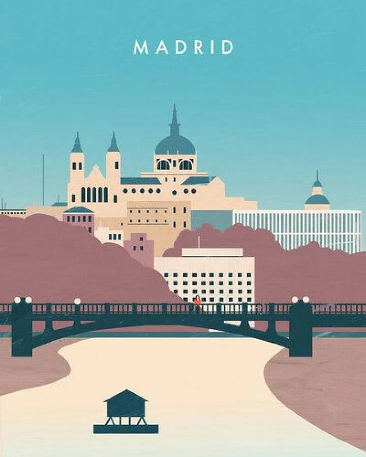 Photocircle Wandbild / Kunstdruck / Poster / Leinwand - Madrid
