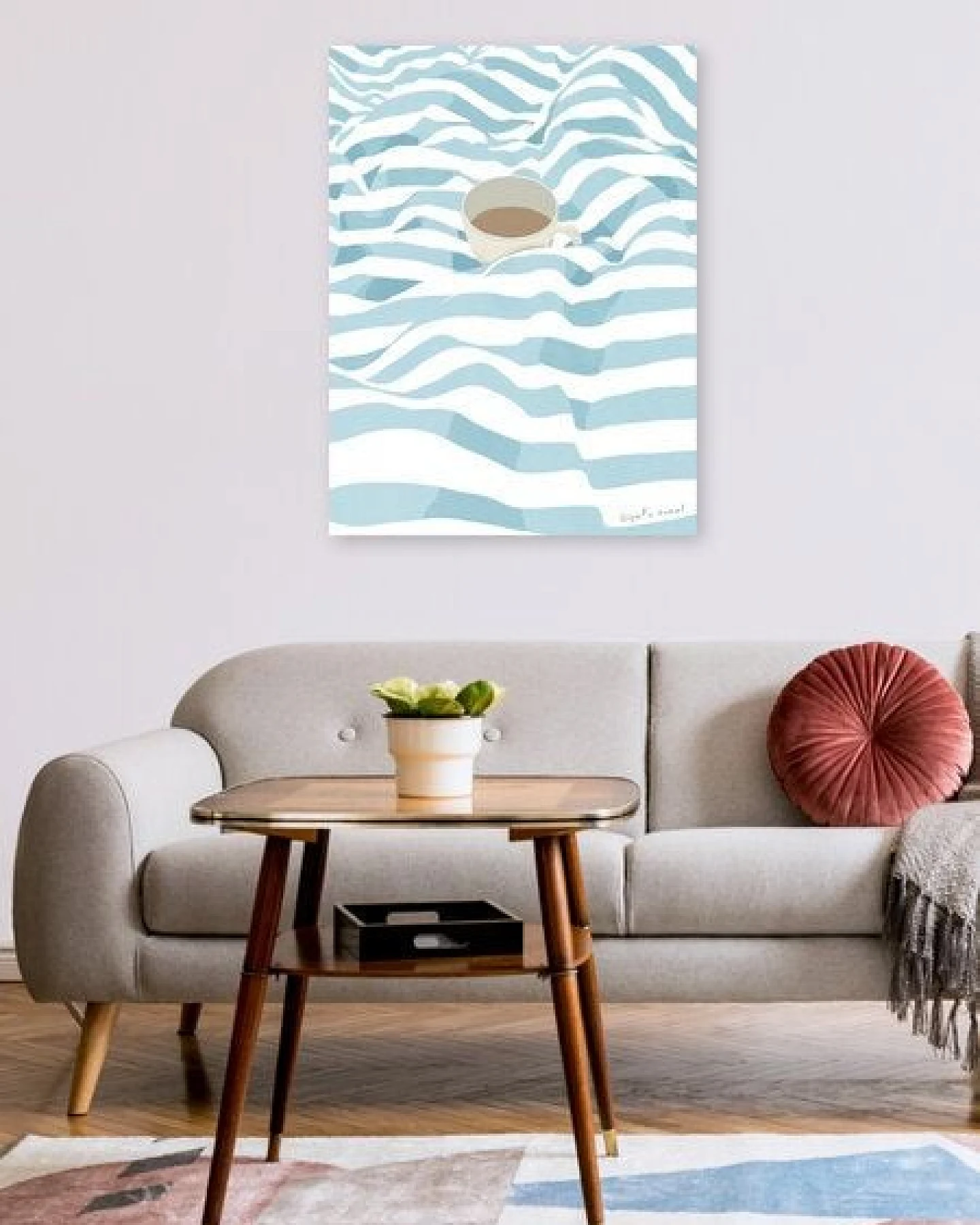 Photocircle Wandbild / Poster / Leinwand - Coffee in Bed – Ansicht 2