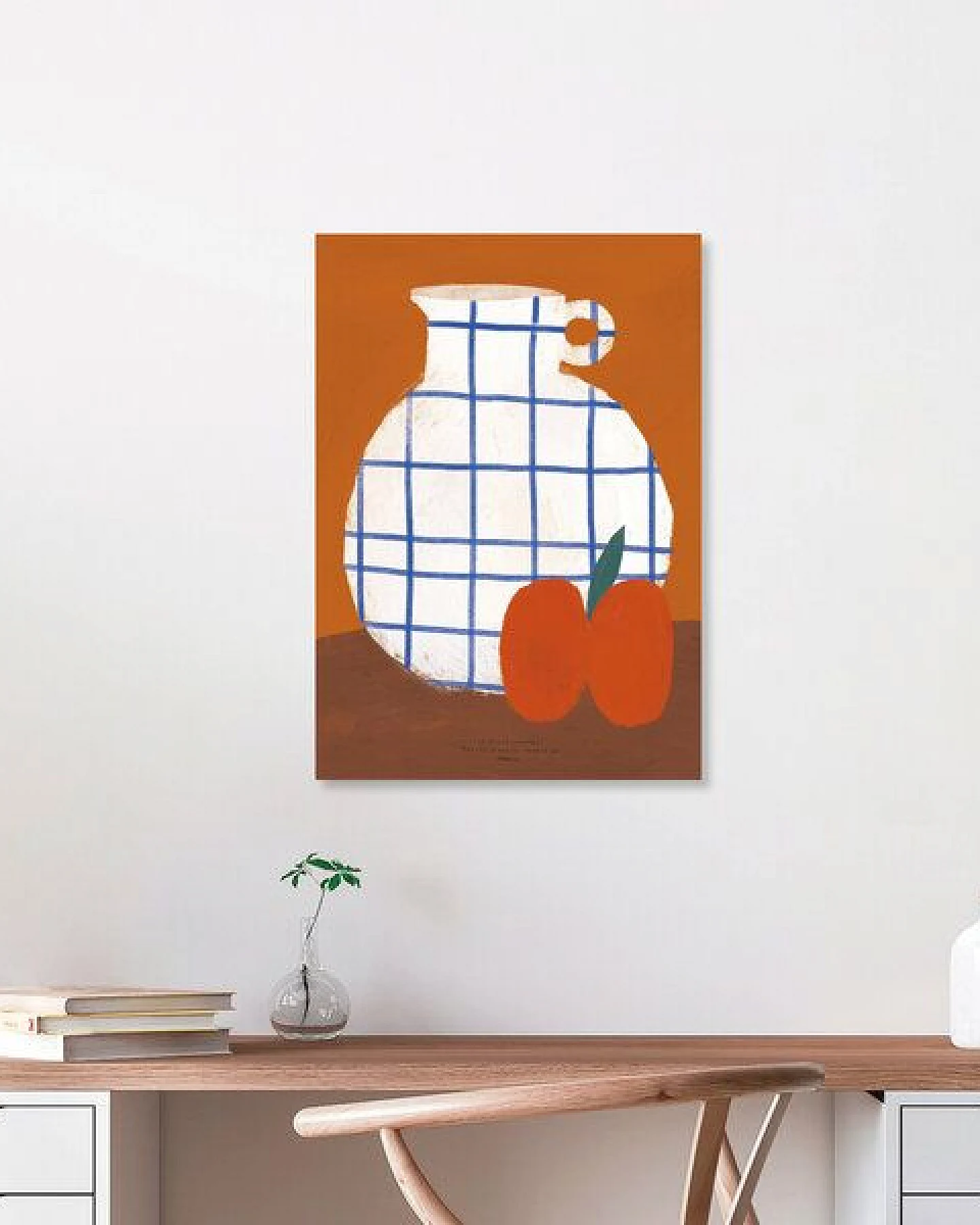 Photocircle Wandbild / Poster / Leinwand - White squared vase – Ansicht 2